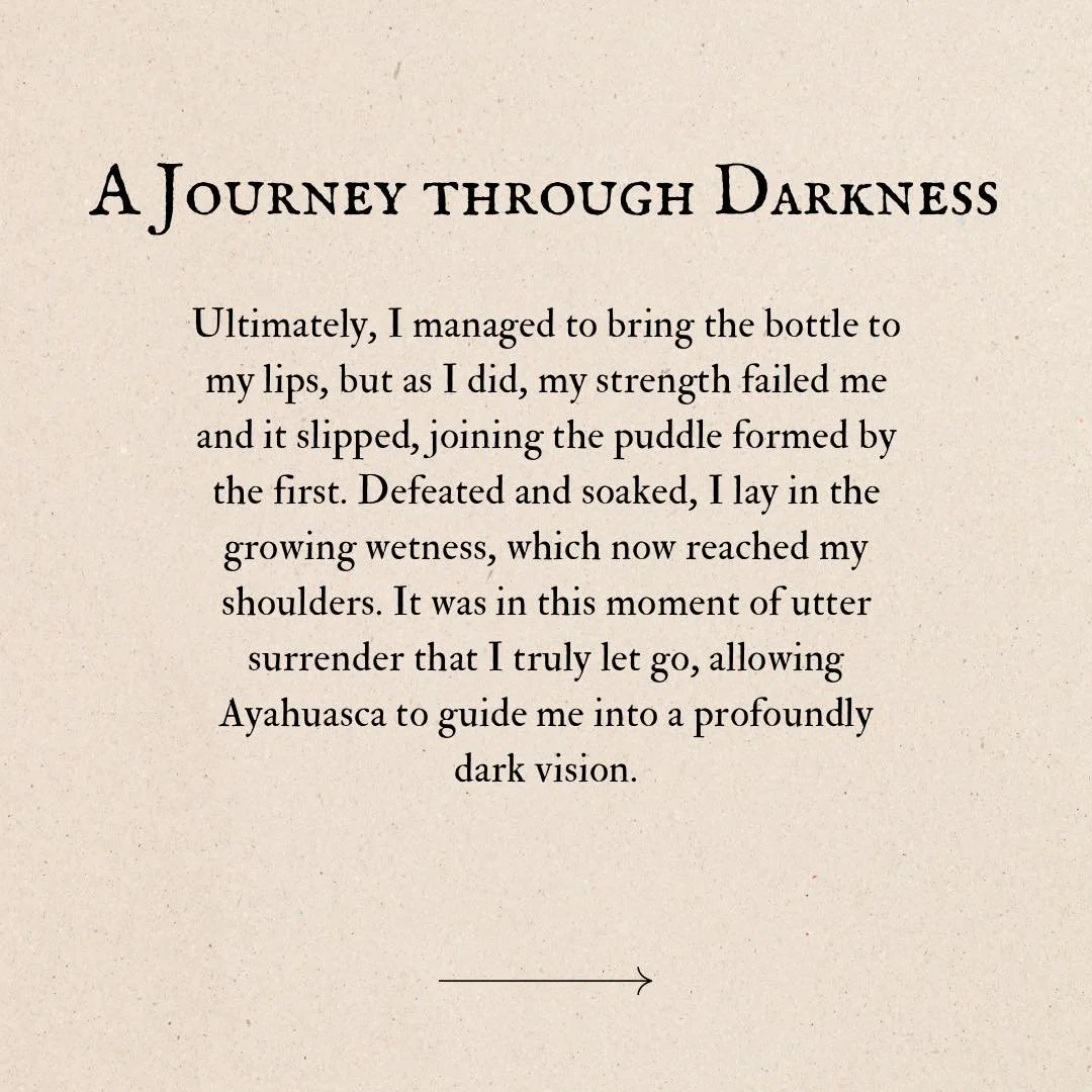 The Ayahuasca Chronicles
Entry #3 - A Journey Through Darkness
