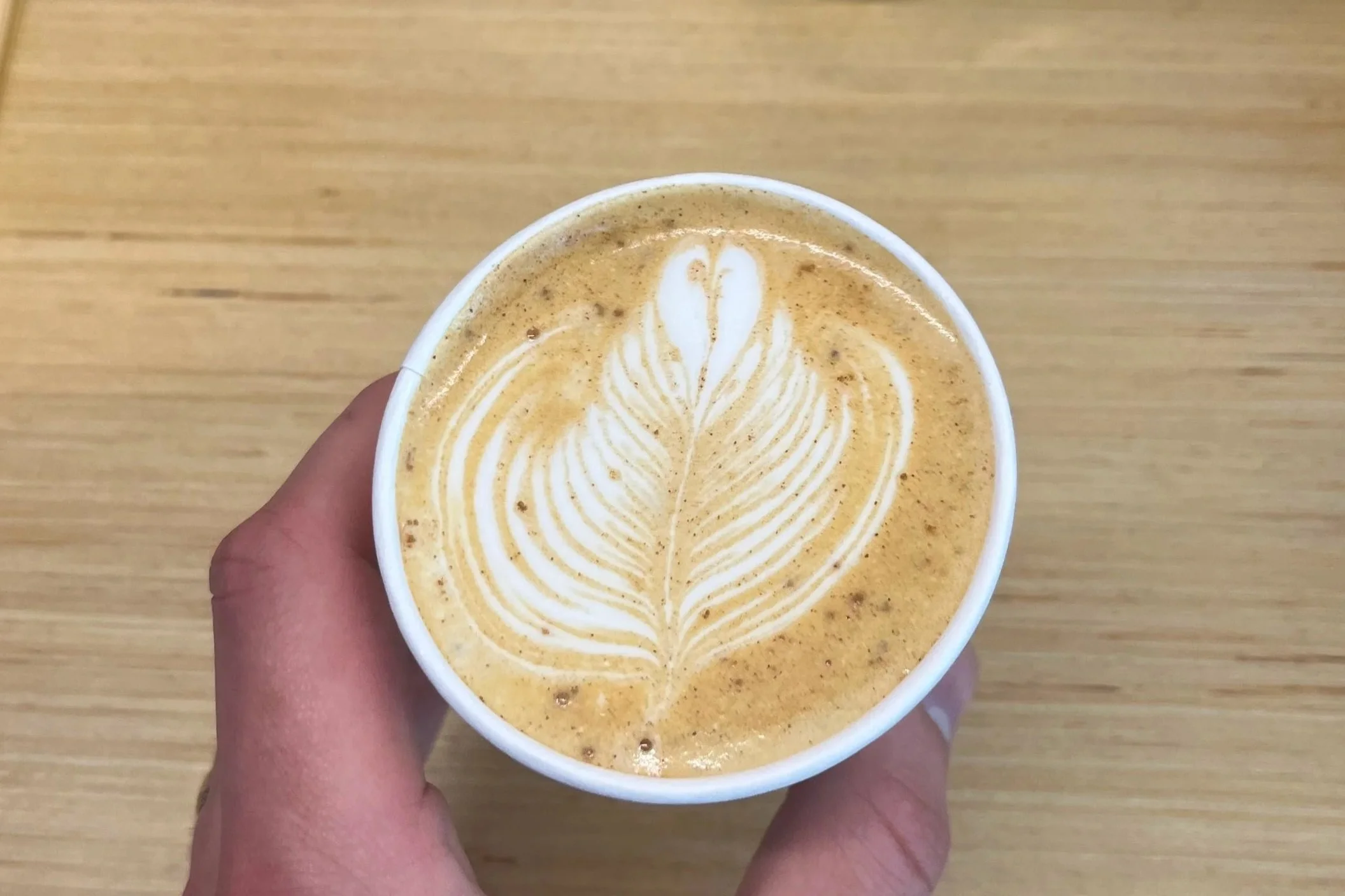 Latte art by New Life Coffee Company