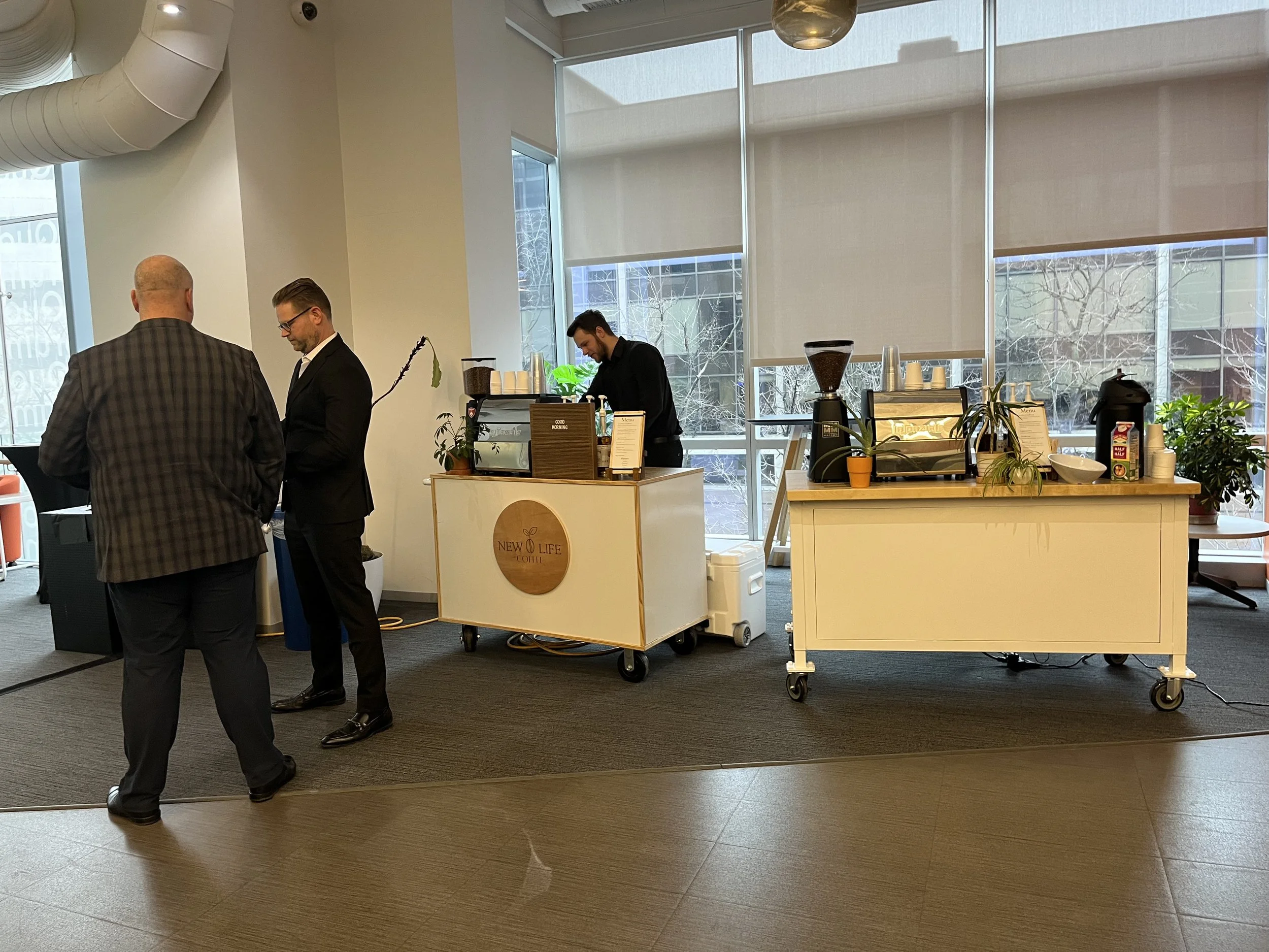 New Life Coffee Company catering at a corporate event in Philadelphia