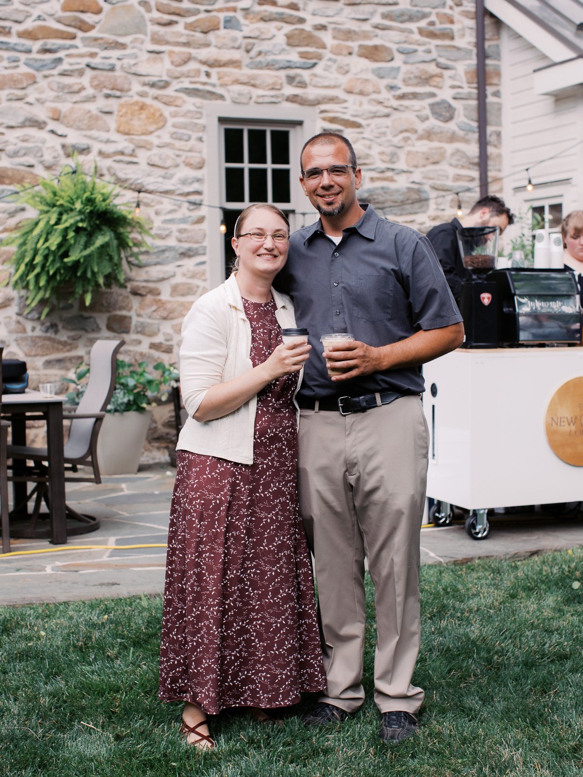 New Life Coffee Company serving at a wedding