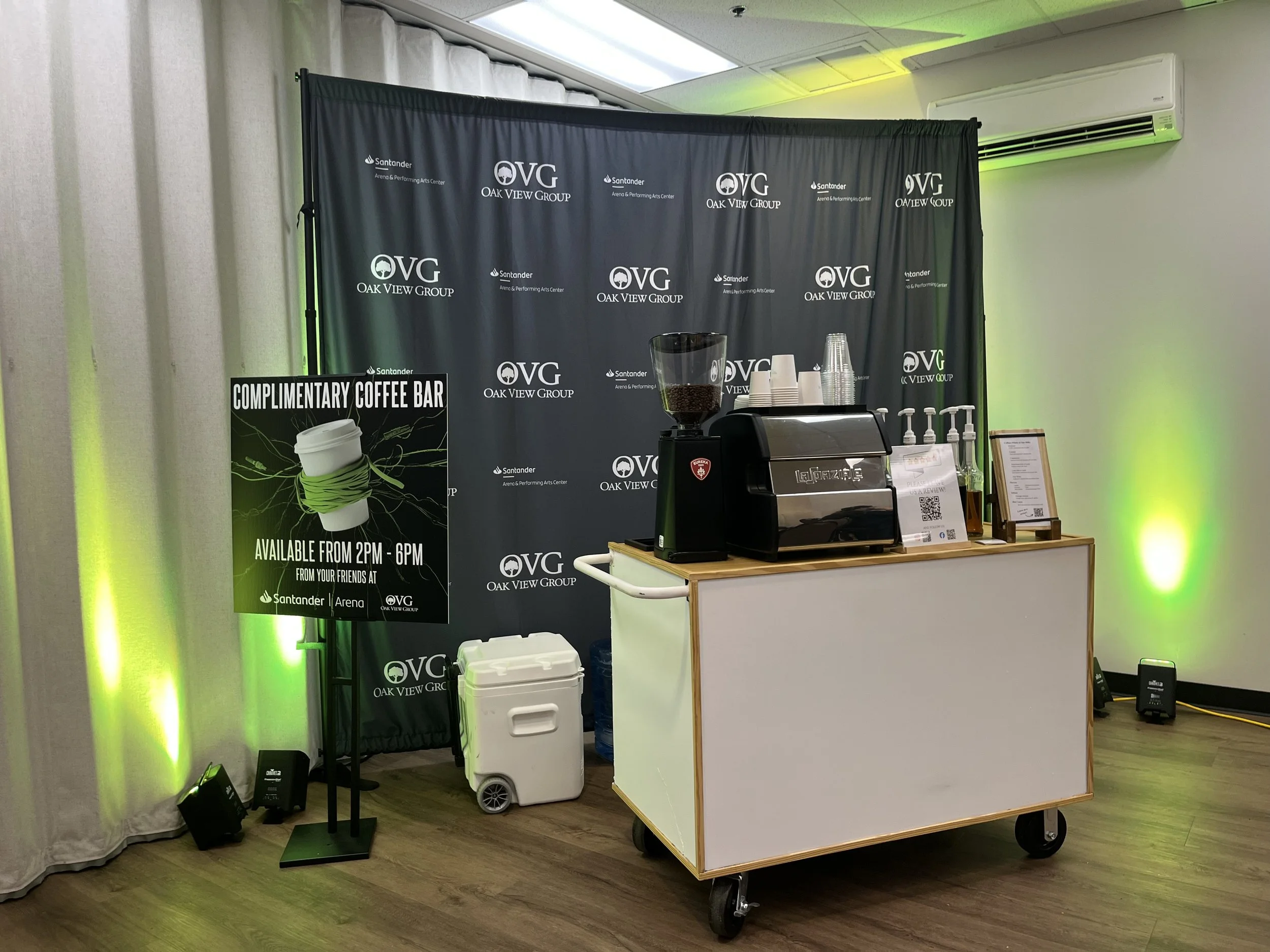 Coffee Cart at the Santander Arena in Reading, PA