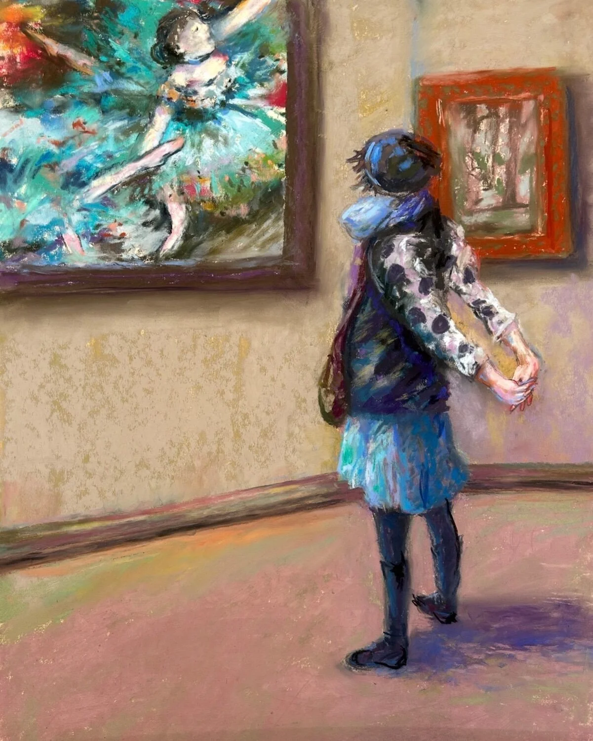 Honorable mention  
Denise Vitollo, “Swirling Koi” 

“A vivid swirl of koi, alive with movement and color. The composition captures the fluid energy of the fish in motion, with color used not just decoratively but as part of that sense of life and mo