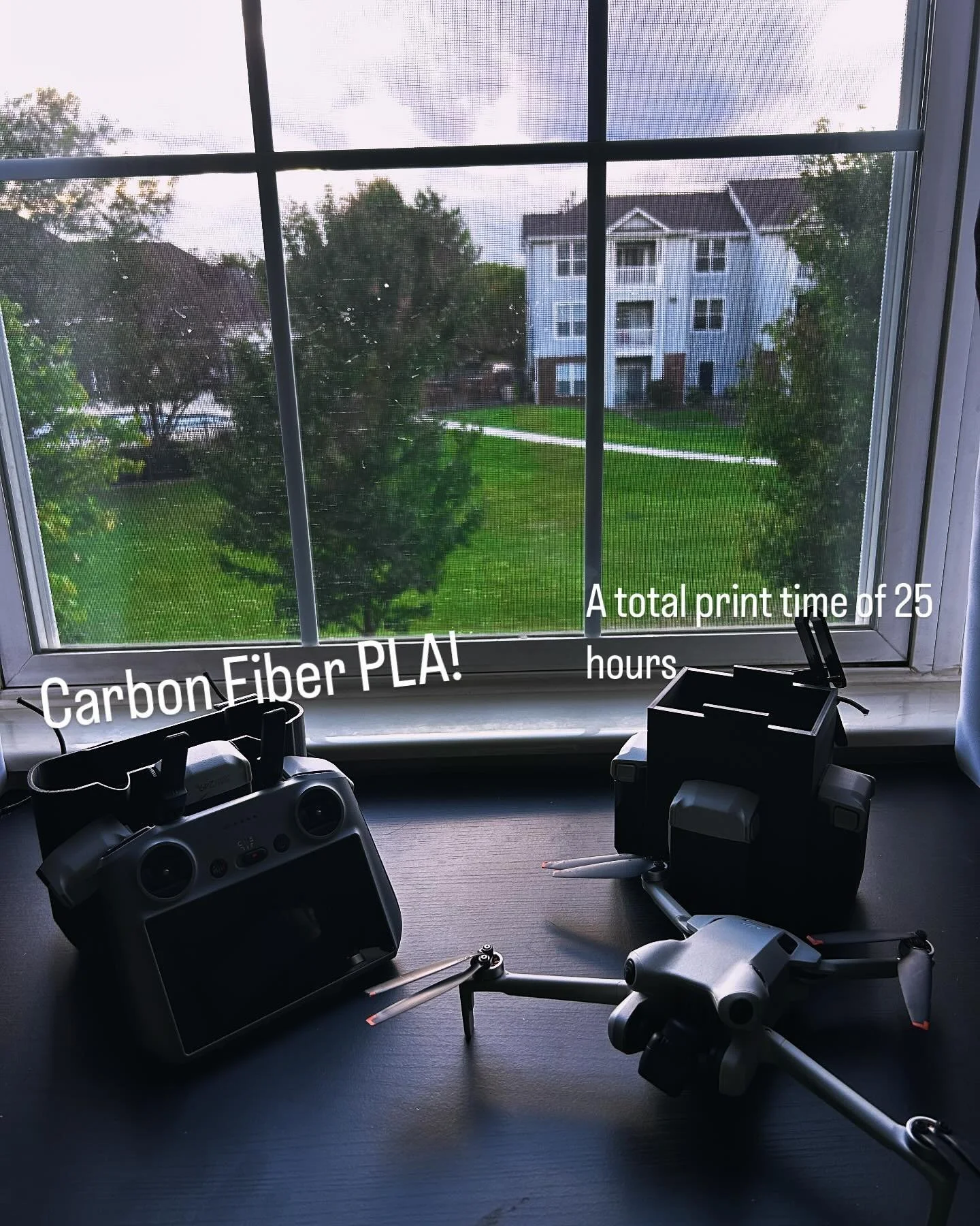 After trying to shoot with my drone I realized I needed a robust rig for out in the field. After 3 different prototypes I landed on this configuration. Gotta love carbon fiber!
#3dprinting #djimini4pro #ankermakem5c