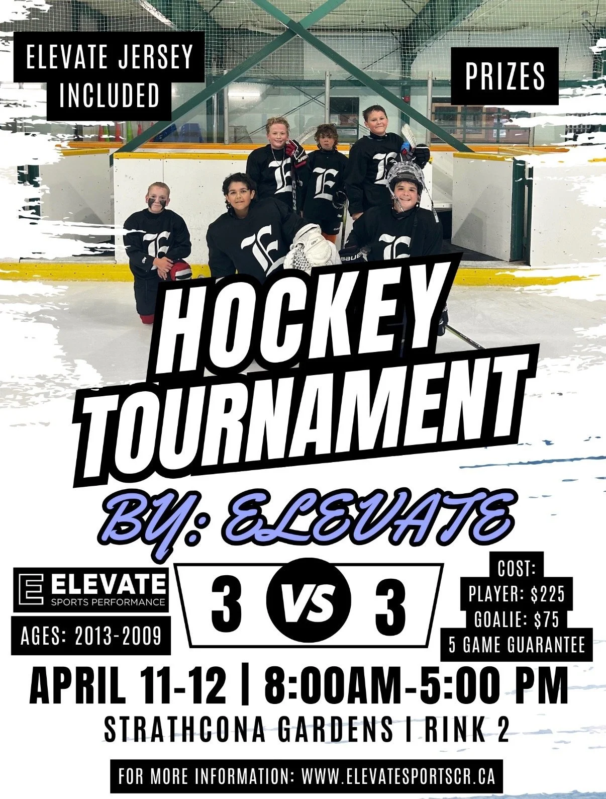 3 v 3 Tournament Registration - April 11th & 12th (Skate Registration)