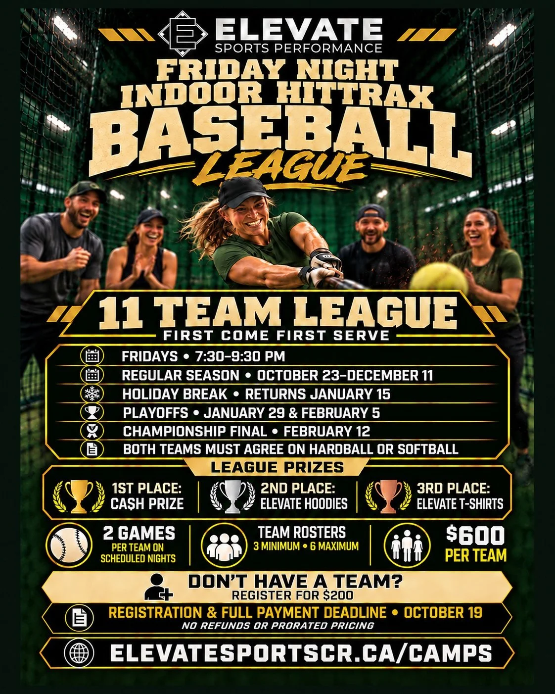 Mixed Softball League (Team Registration)
