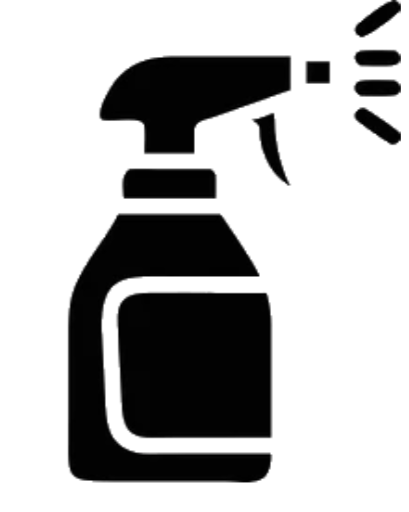 Close-up of the spray nozzle of a bottle, possibly a cleaning product or sanitizer.