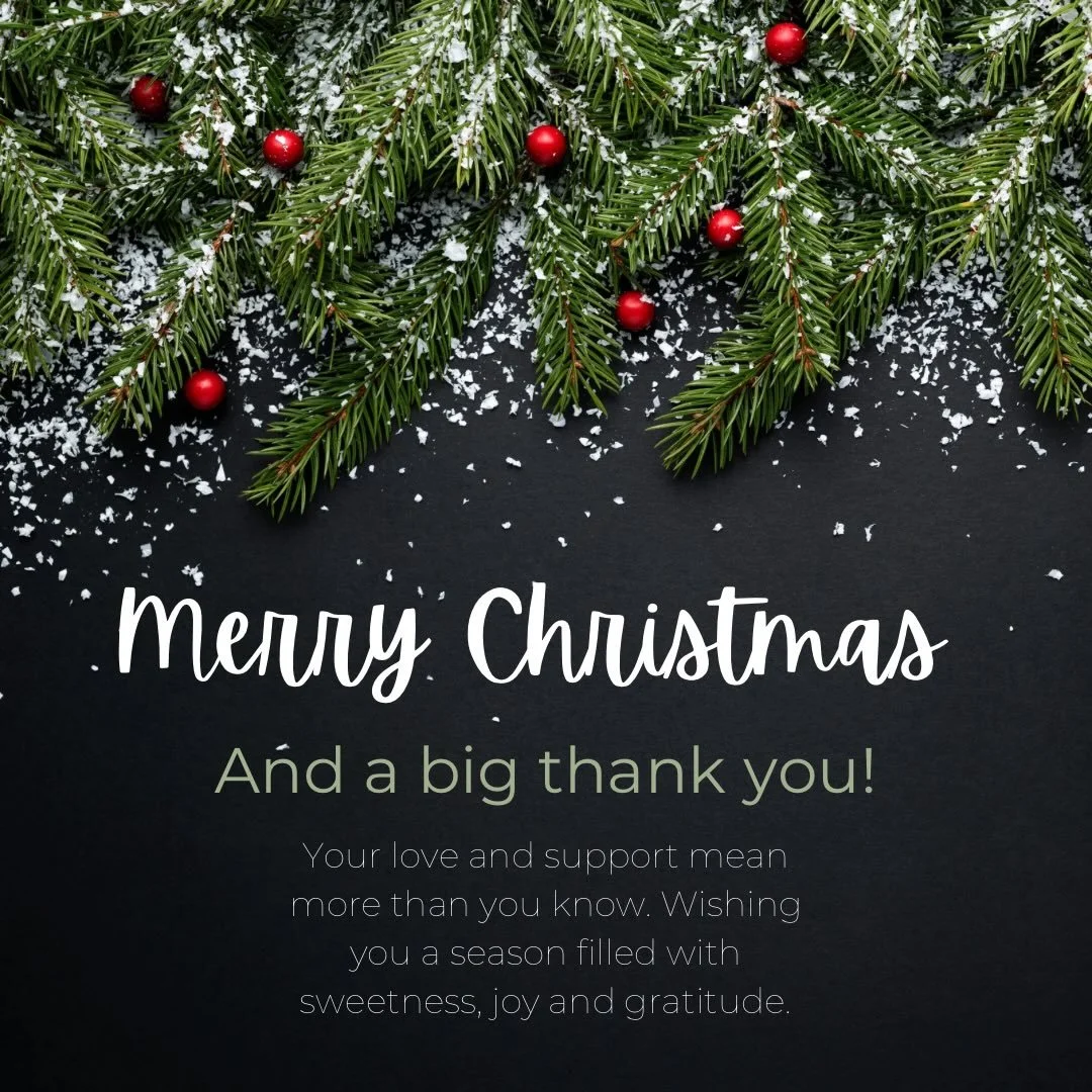 Merry Christmas!!!

Wishing you a cozy, sweet holiday season filled with joy. 

Thank you so much for all the support. What an incredible first year for Quel Cookies!
I can&rsquo;t wait for what next year has in store&hellip; here we come! 

Cheers!