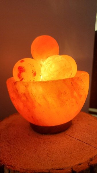 Himalayan Salt Bowl with Massage Balls