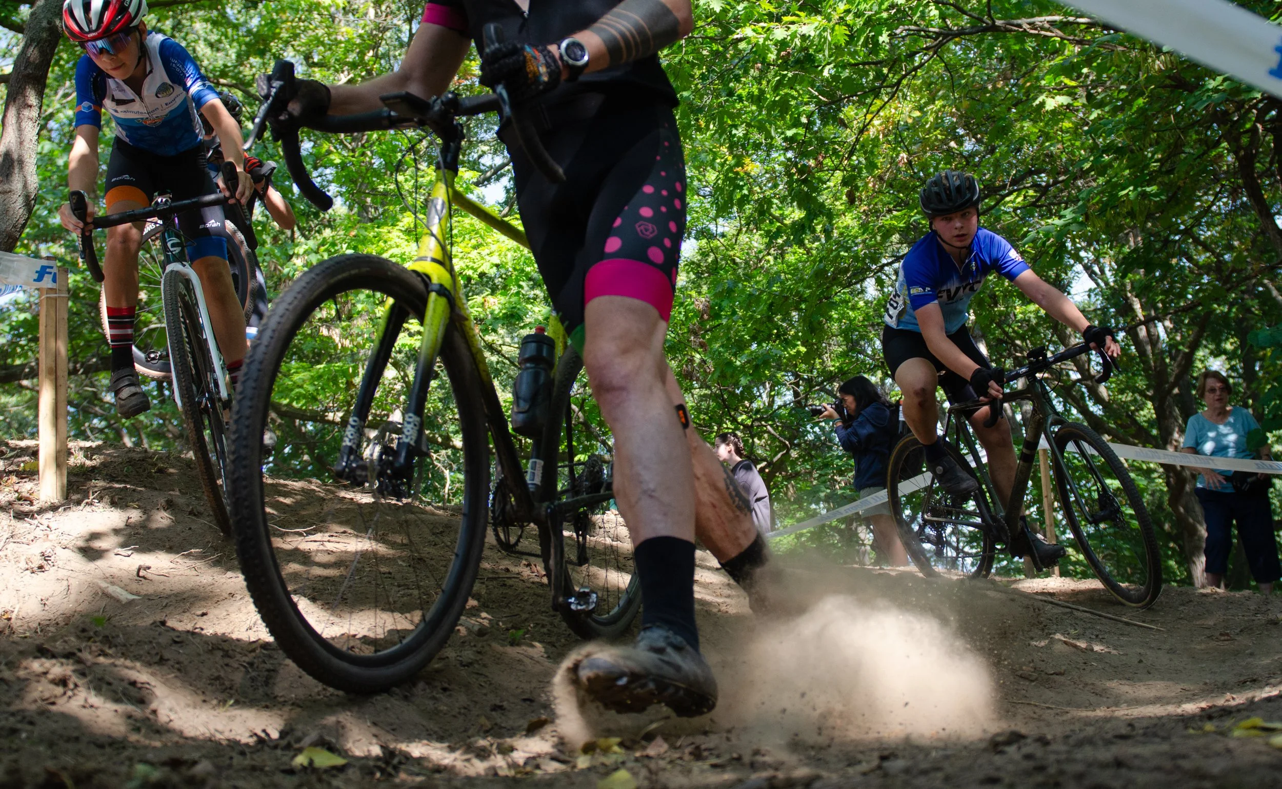 The annual Rochester Cyclocross race at Genesee Valley Park in Rochester, N.Y. on Sept. 22, 2024.