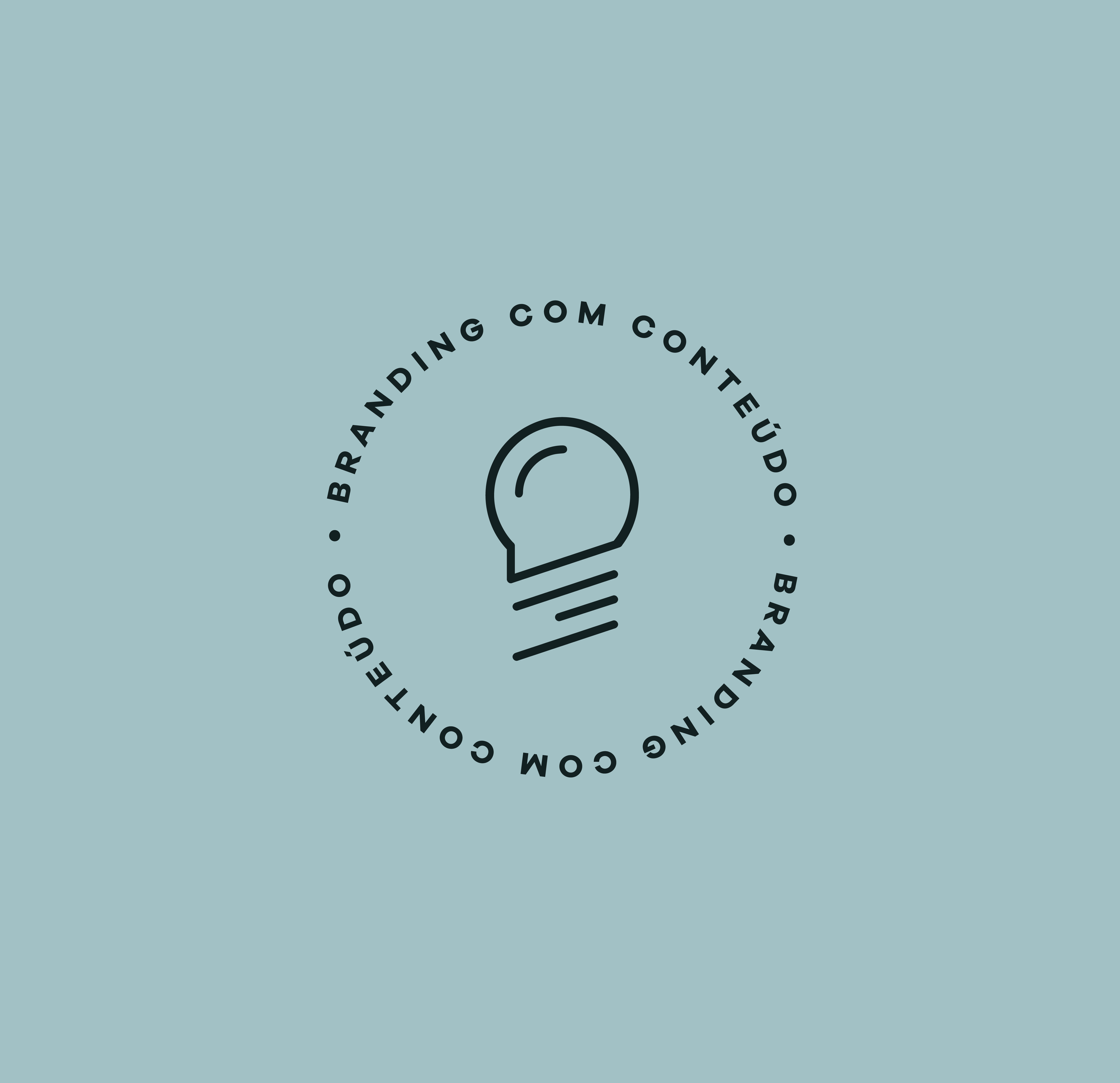 versão em selo do logo Alana Miranda com o ícone da marca no centro