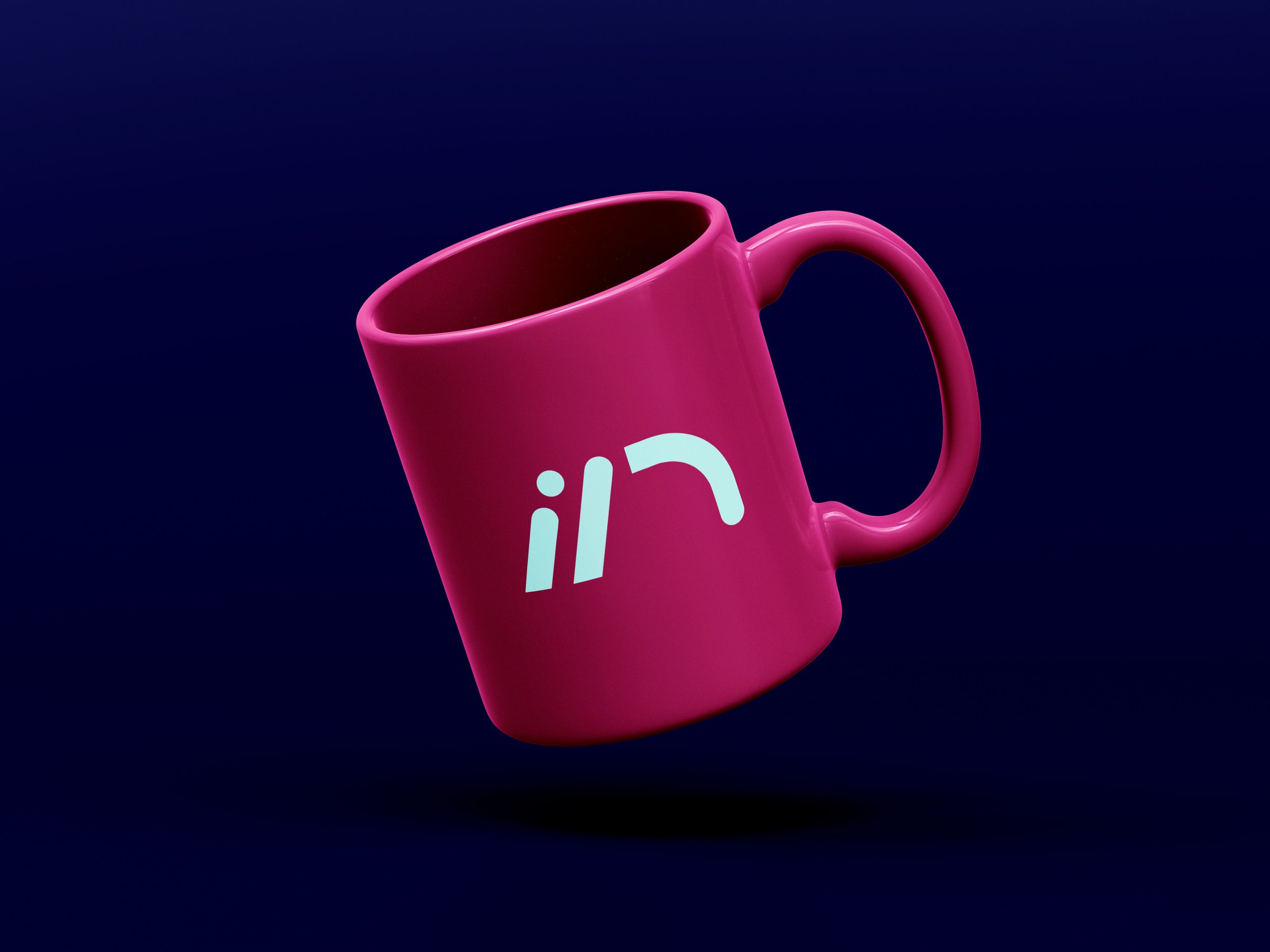 mockup de caneca personalizada com o logo da marca Ingrid Dias.