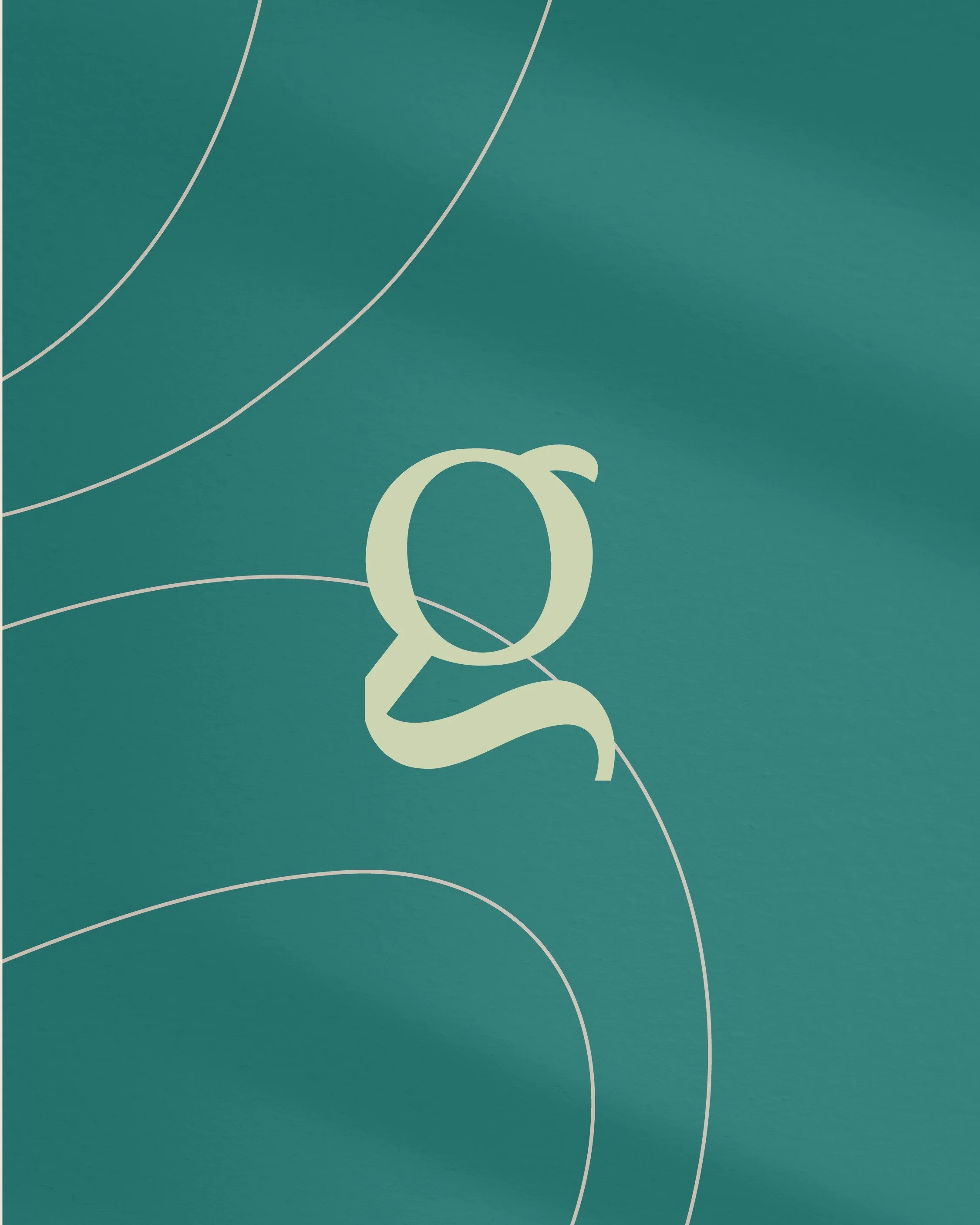 símbolo da marca Georgia Graichen: um "g" estilizado.