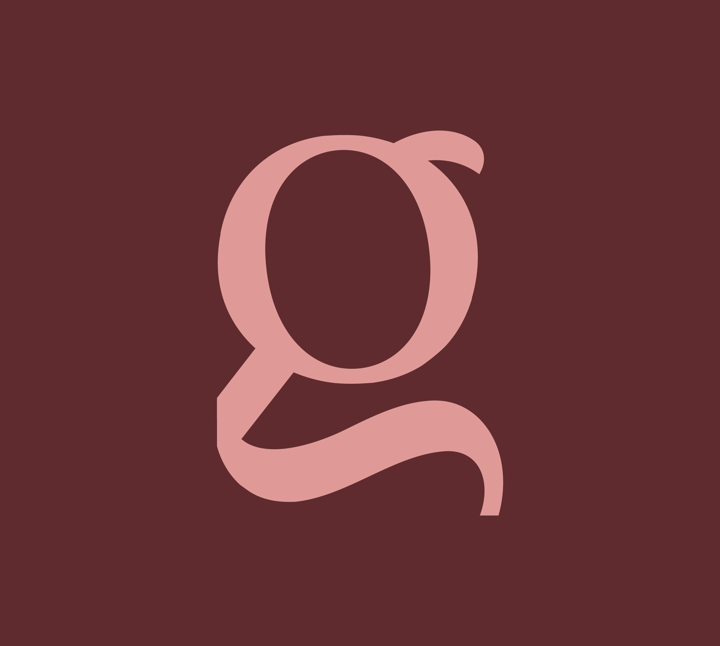 símbolo da marca Georgia Graichen: um "g" estilizado.