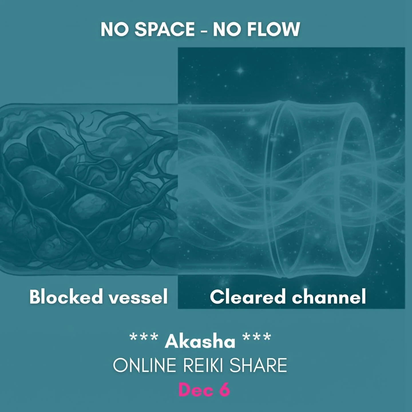No Space = No Flow.

You can&rsquo;t pour fresh tea into a cup that&rsquo;s already full. The same goes for your energy. The same goes for Reiki.

If you feel stuck, heavy, or overwhelmed, stop trying to force the flow. Instead, focus on creating SPA