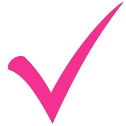 Pink Picto of a checked point