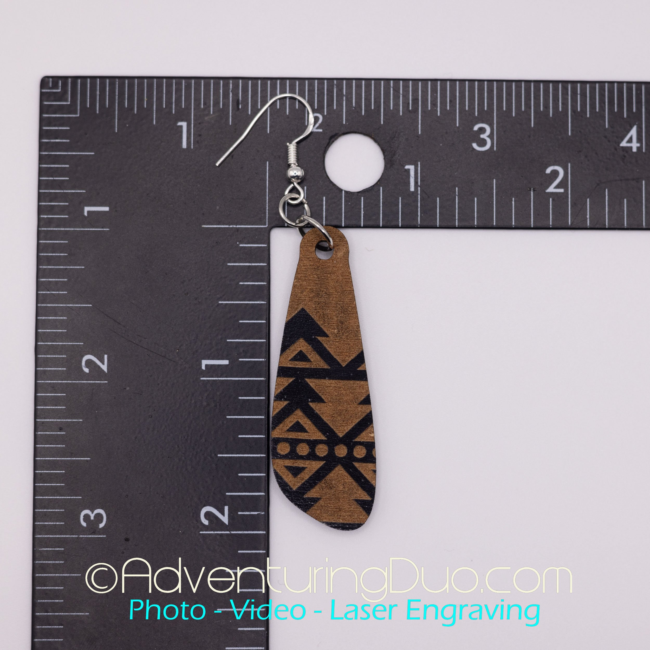 Boho Festival Accessories Aztec Pattern Earrings Tribal Jewelry