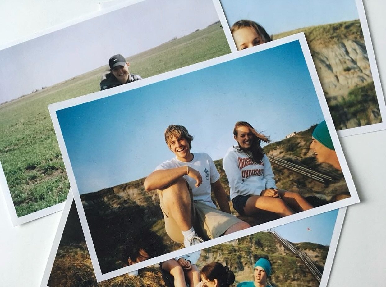 Almost 10 years ago Boe and I were given a stack of photos from a friend who found an old roll of film from our CSR ranch days and printed them. Little did she know how significant this hay bale hang was. It is etched in Boe&rsquo;s memory as the day