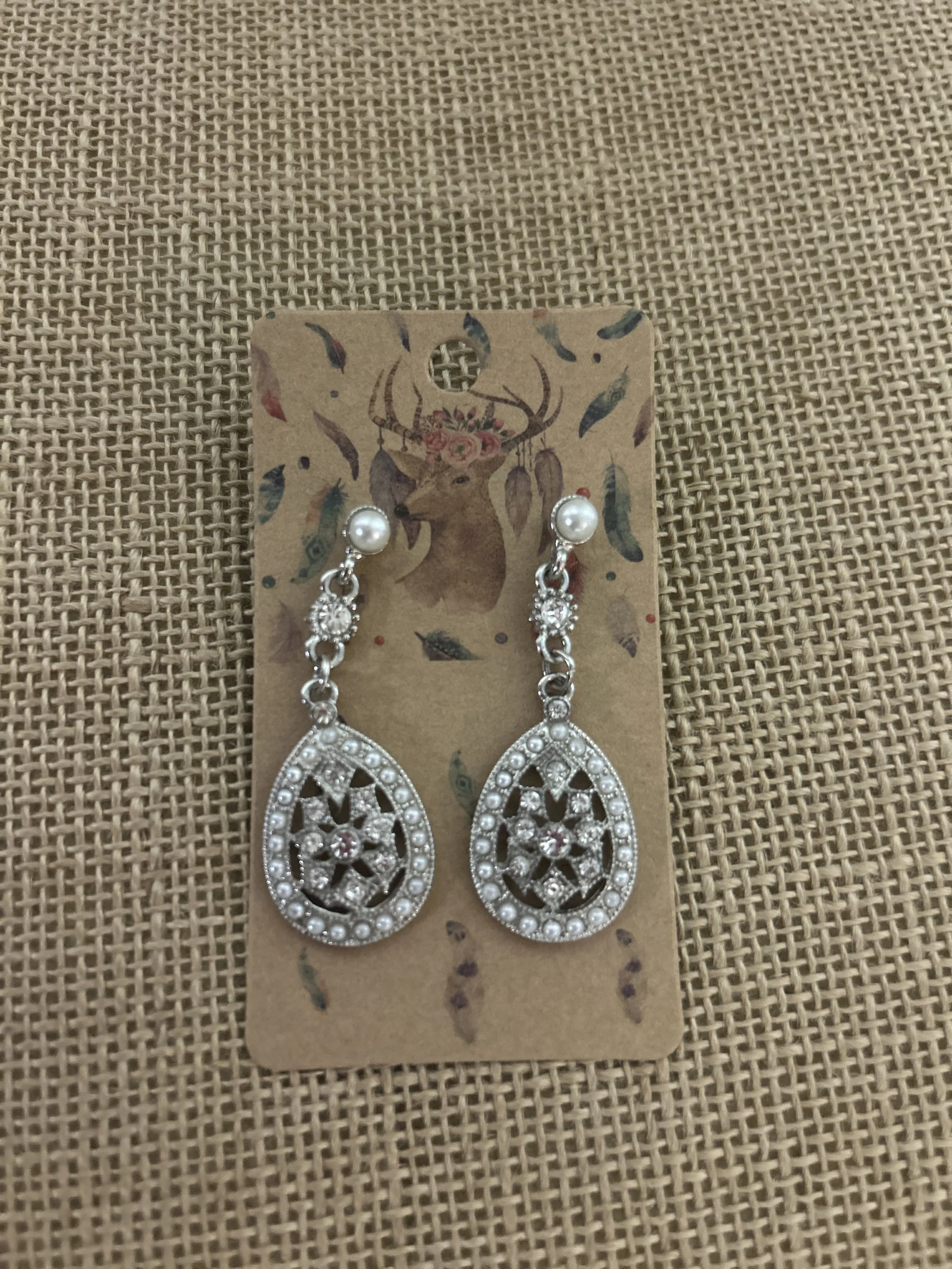 Silver earrings