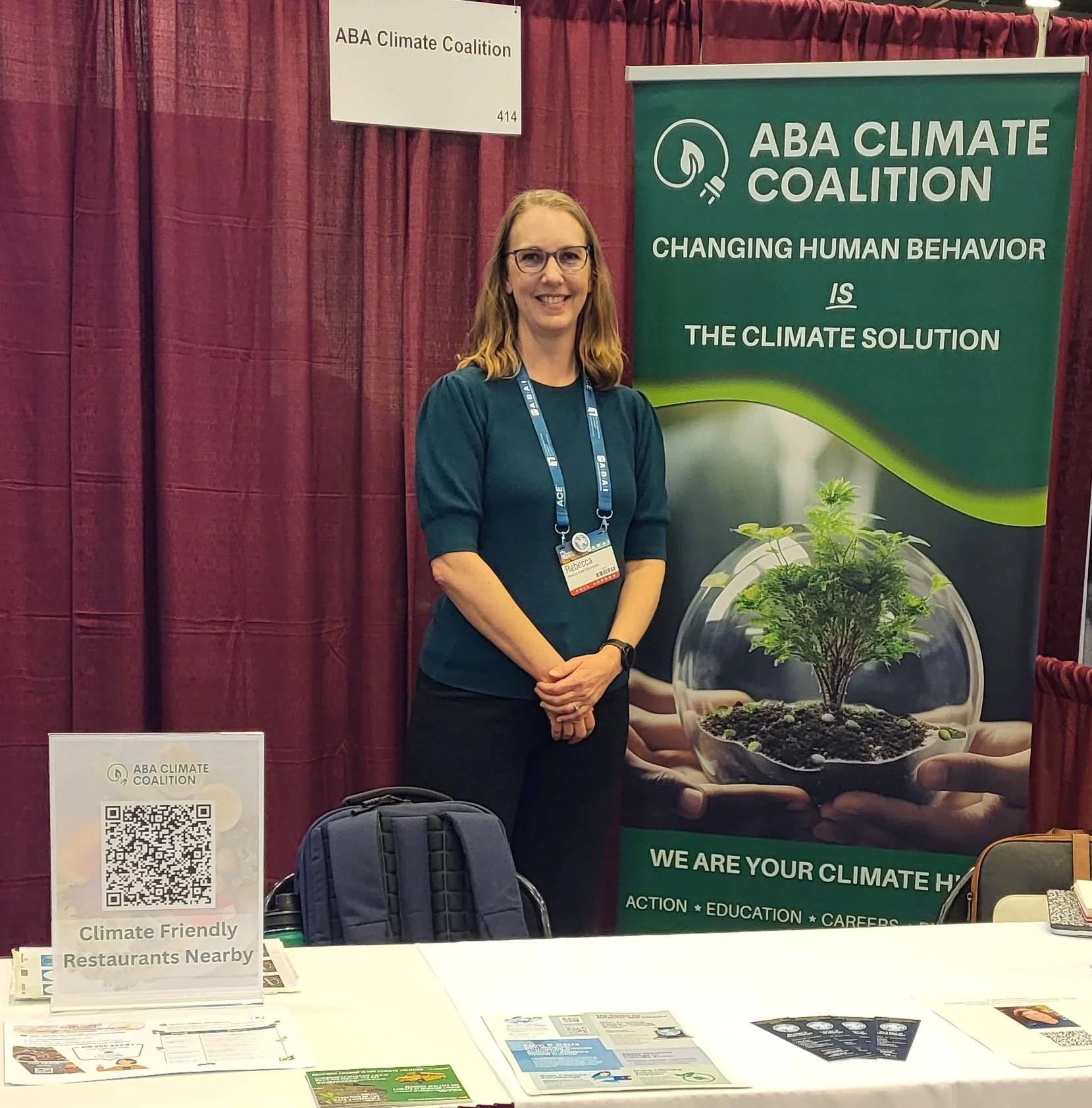 Image of our ABA Climate Coalition Booth
