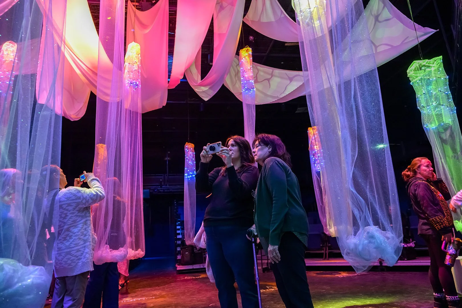 HEARING THE INVISIBLE (PROOF OF CONCEPT INSTALLATION) @ Tornabene Theater | Feb 2025 | LD: Brian McElroy | Photo: UA School of Medicine