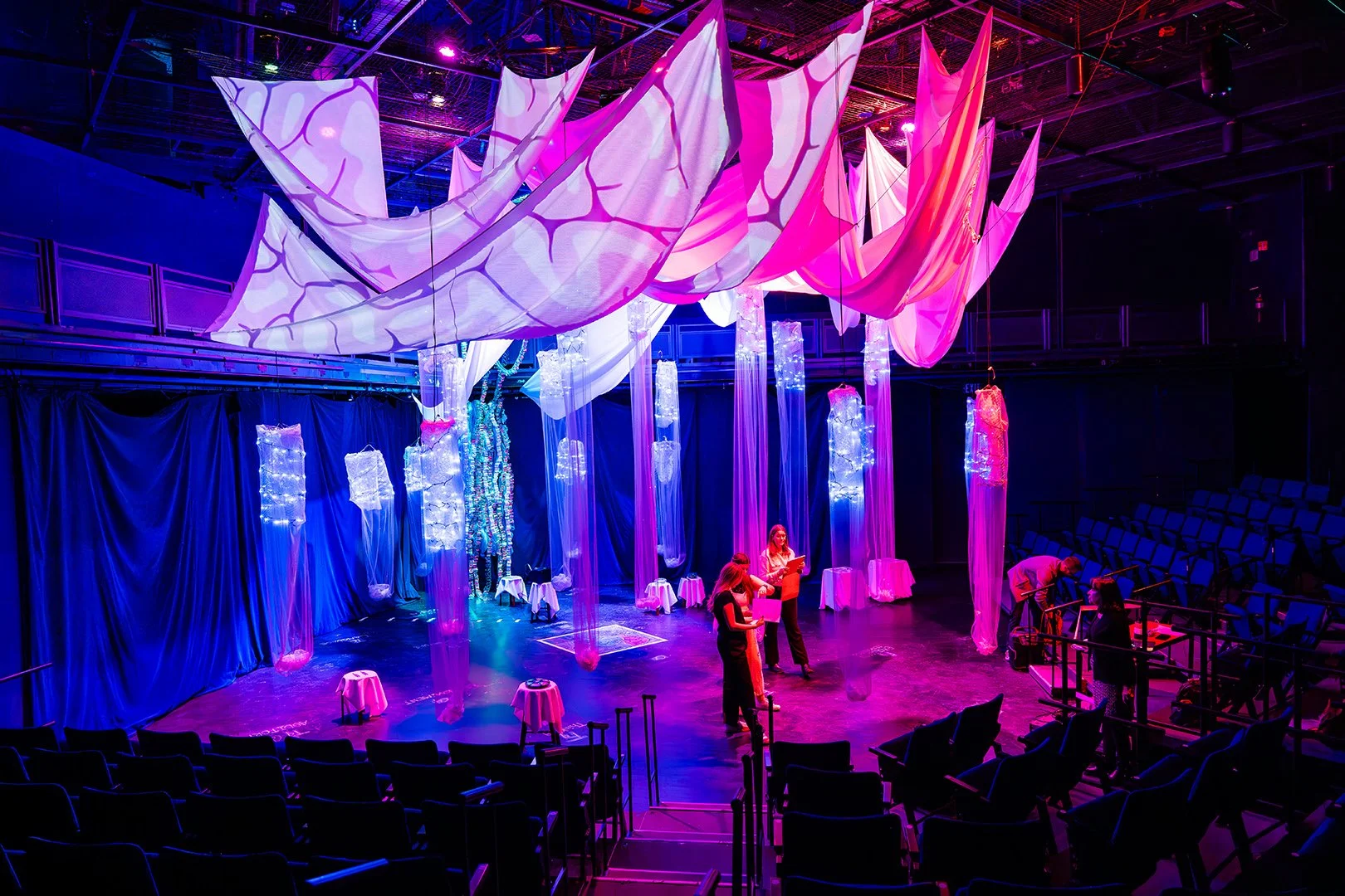 HEARING THE INVISIBLE (PROOF OF CONCEPT INSTALLATION) @ Tornabene Theater | Feb 2025 | LD: Brian McElroy | Photo: Chris Zatarian