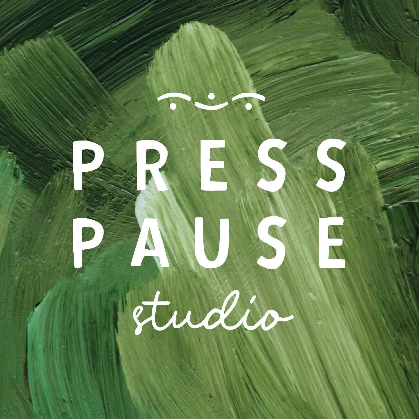 Heya 2025 we are looking at you 👀 and saying S L O W  D O W N. Here at PressPause we are moving one step at a time towards opening our studio doors. Beginning with our logo that incorporates our values of expansive space, handmade, curiosity and pla