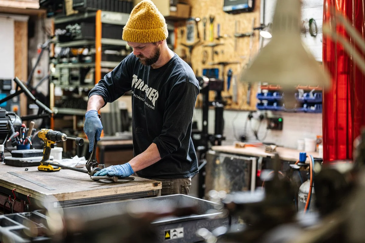 One of the Method team working in fabrication shop.