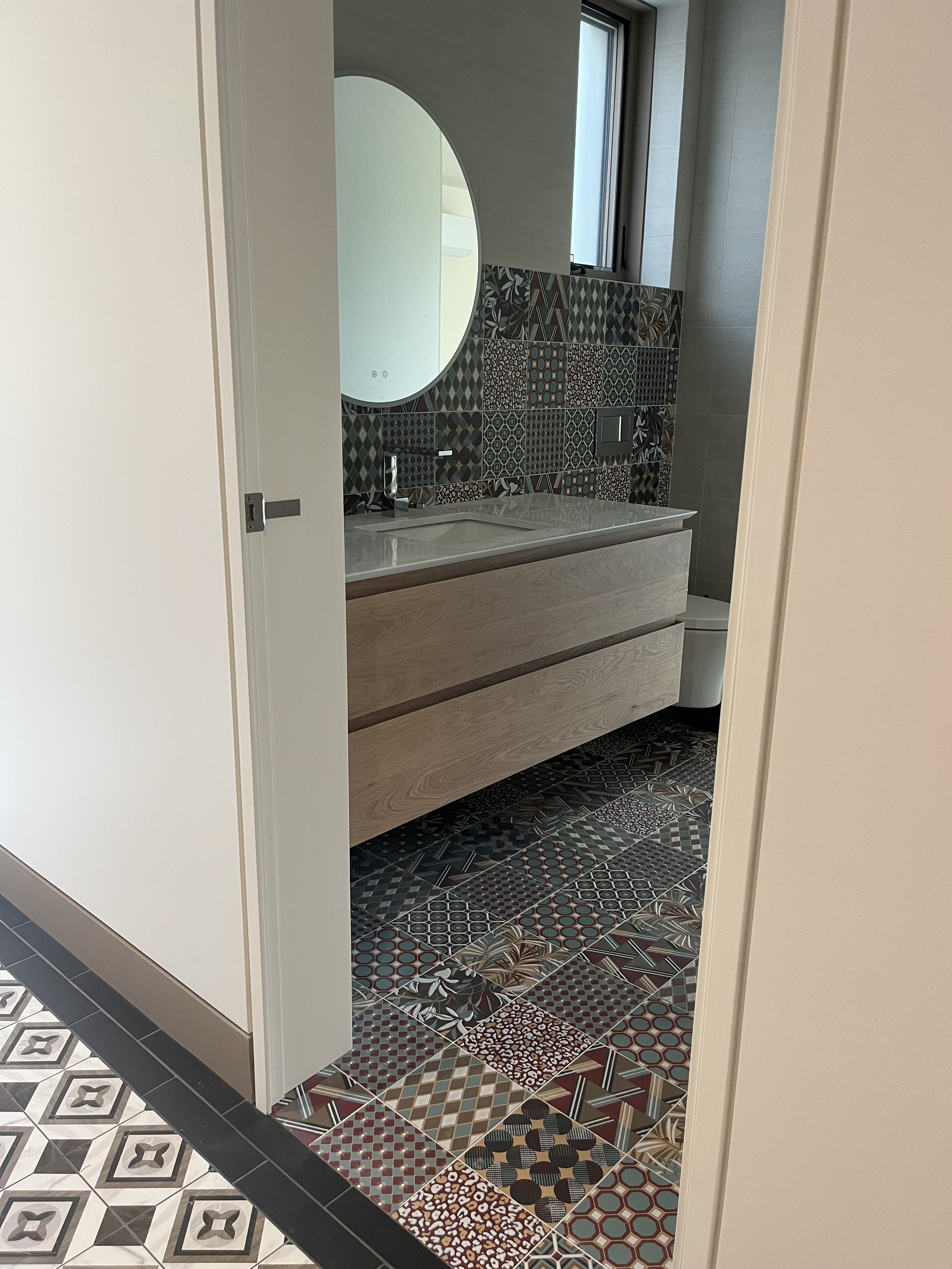 Oak vanity