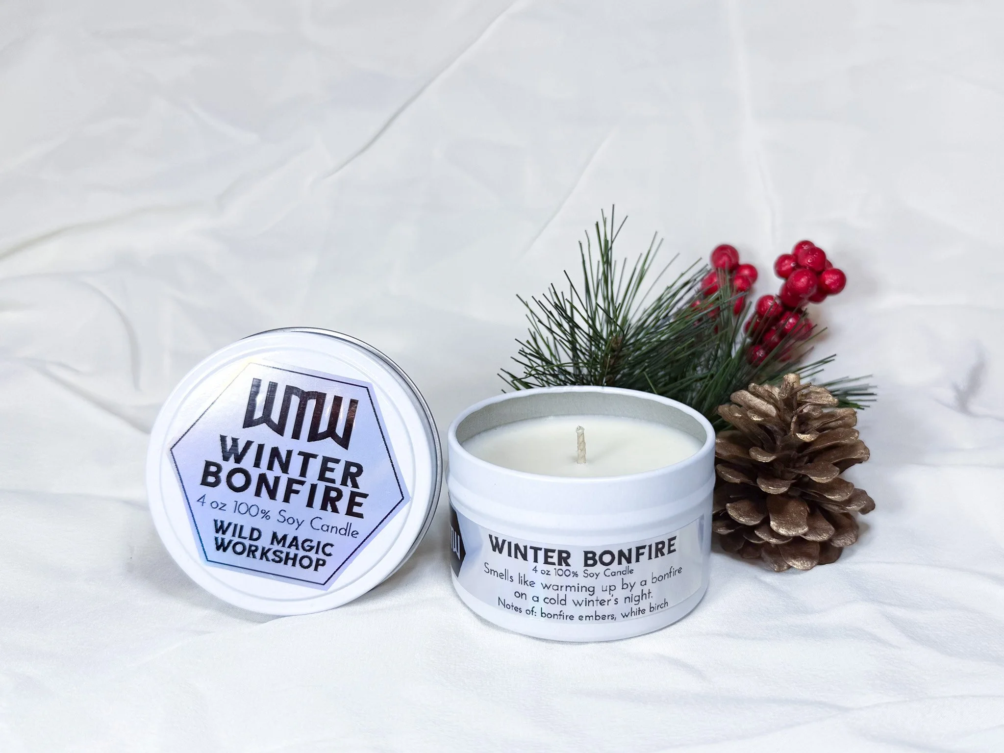 Winter Bonfire Candle