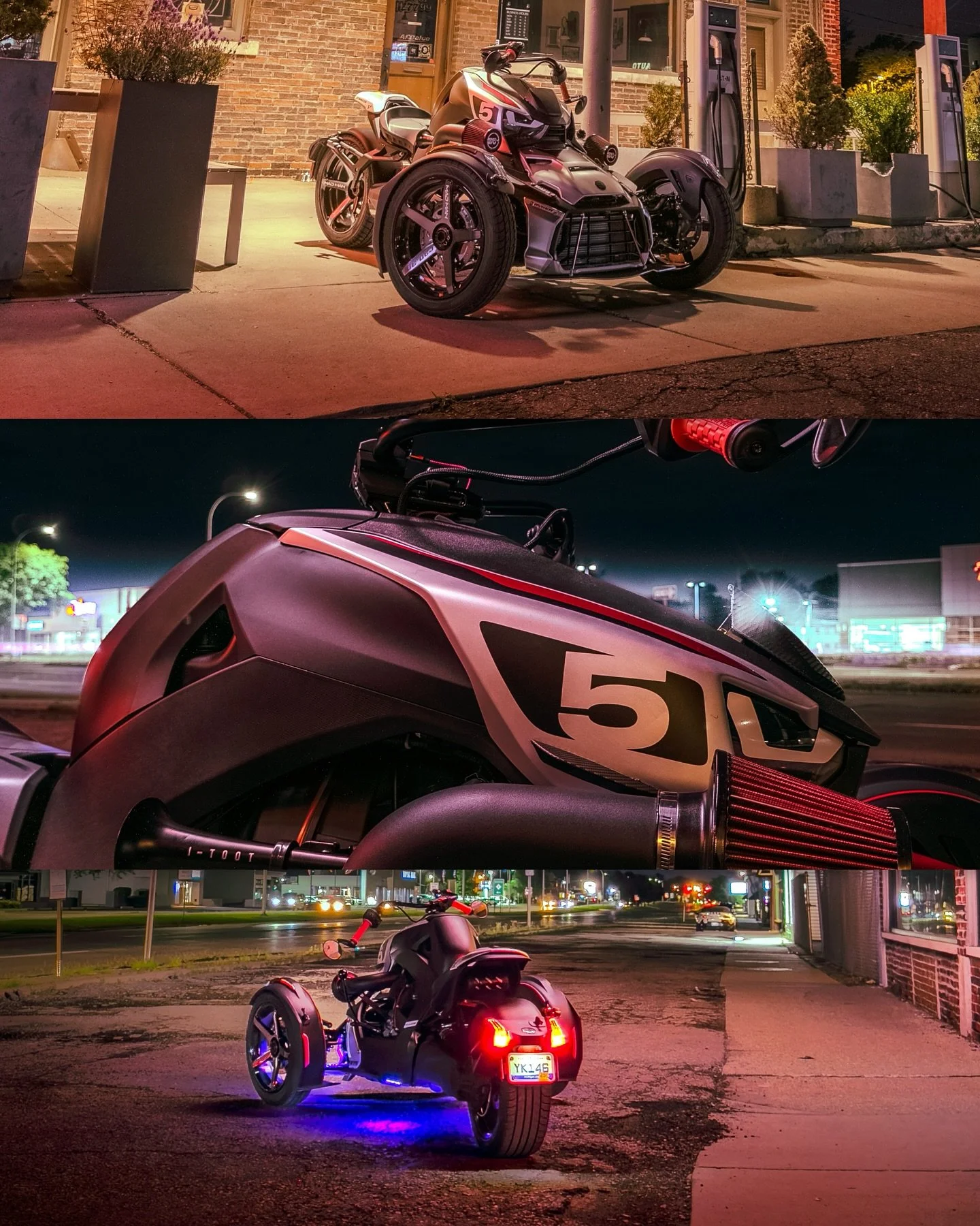 Late night throttle therapy hits different.
Under the glow of city lights, my custom Can-Am Ryker becomes more than a machine&mdash;it&rsquo;s a lens into the stillness of the night.
Moto style. Photo flow. Soul aligned.

#MadManWrenchWorks #CanAmRyk