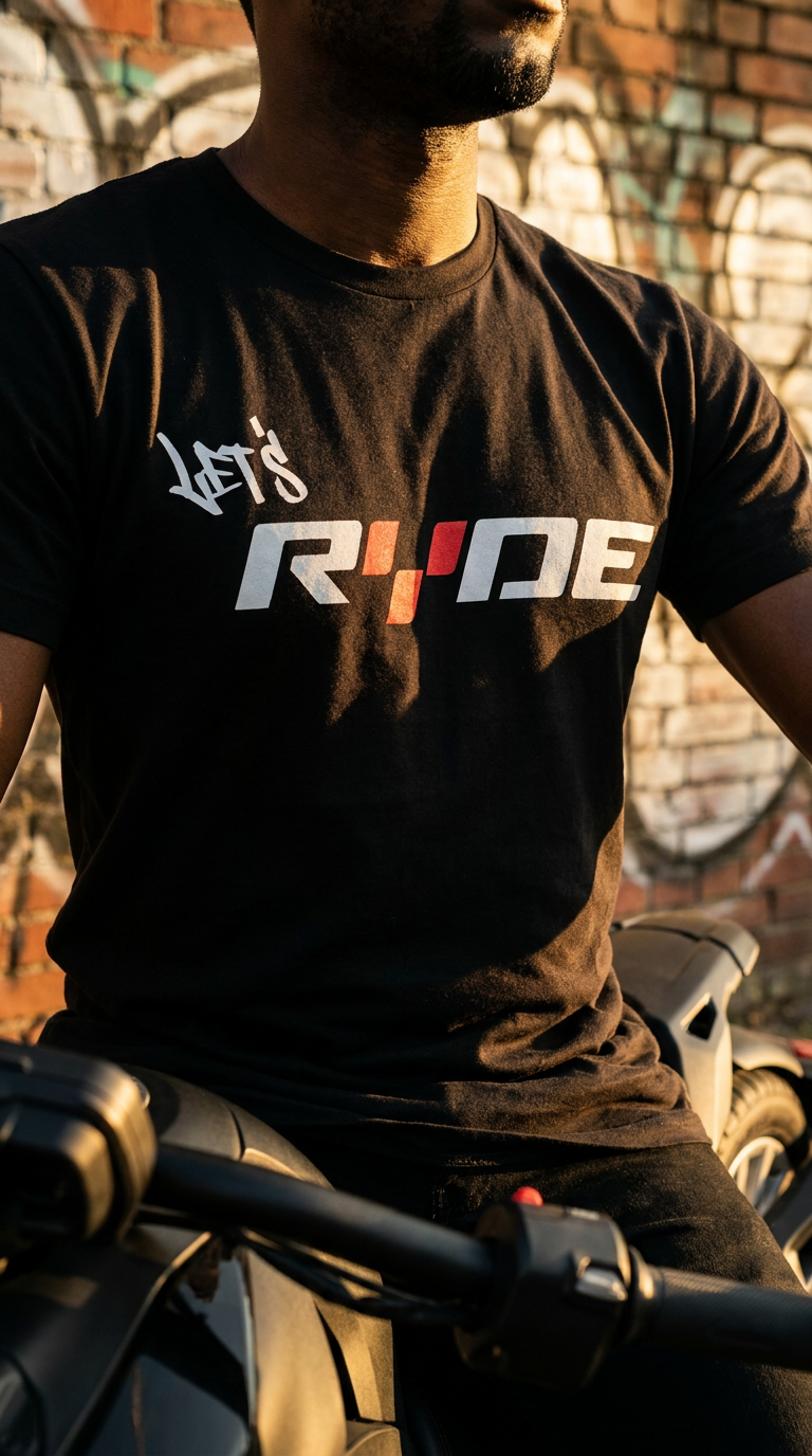 1.8, hard low sun raking across the chest at golden hour, rider on a matte-black tee-23.png