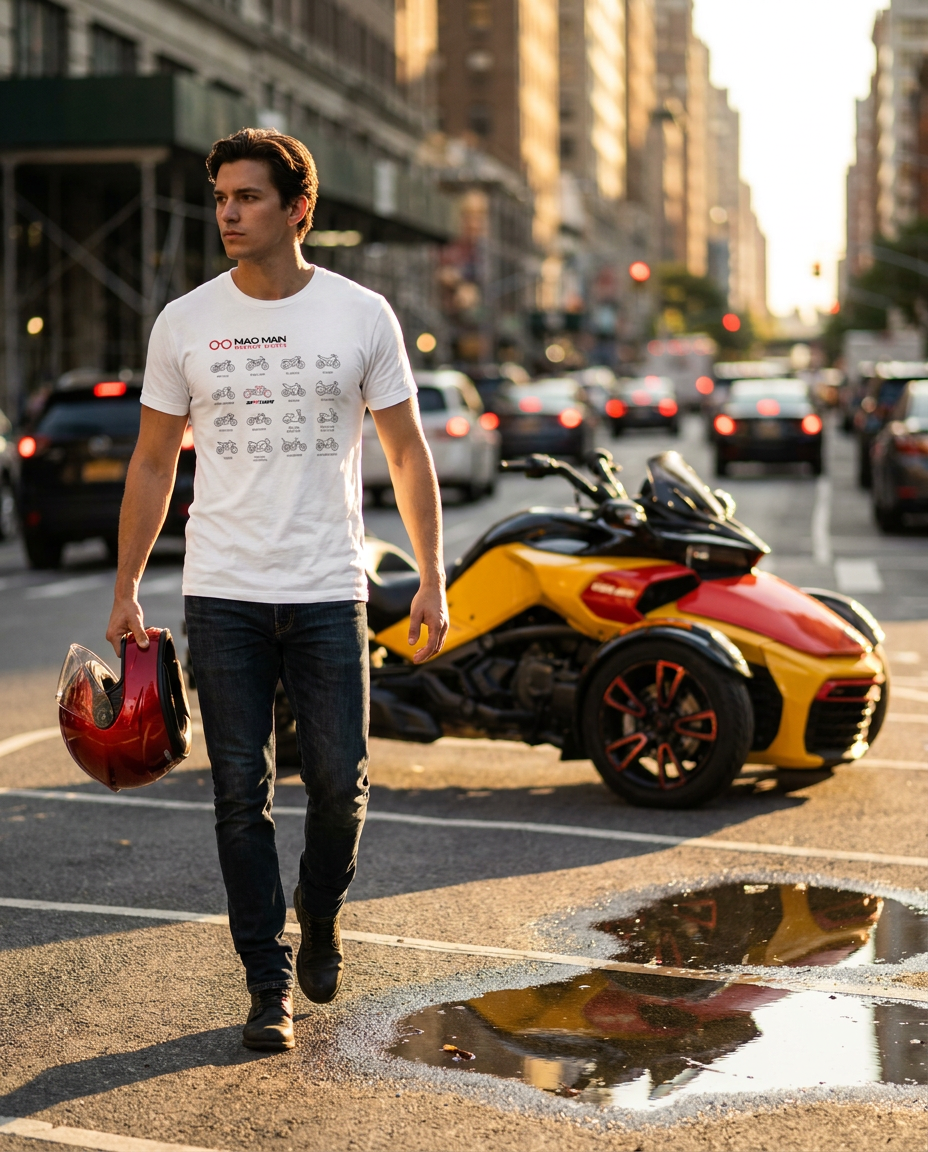 Street style photography, cool model walking across a New York parking lot wearing @Pick Your Ride b.png