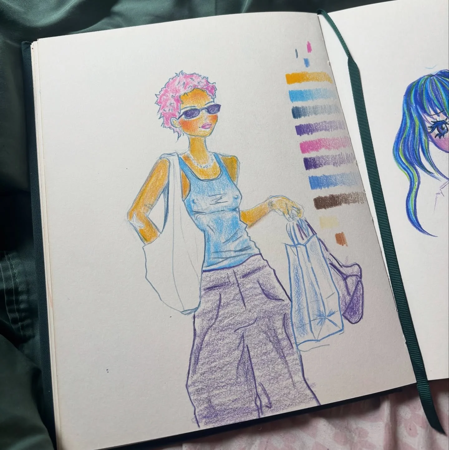 been a little busy lately so here's a sketch from before the move 💖

#sketchbook #photoreference #prismacolor #coloredpencils #newyorkstyle