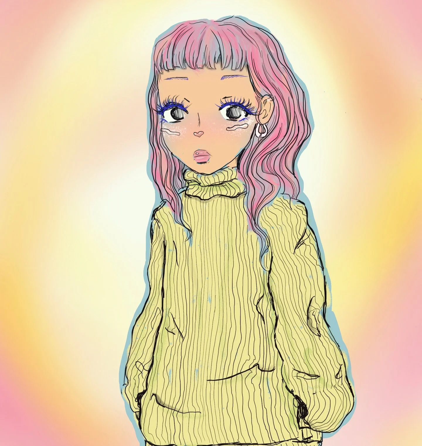 repost of one of my all time favorite digital drawings💖
really want to tap back into that mindset i had when first learning digital drawing and PLAY!!! 

#playdrawing #animeillustration #kawaiiartwork