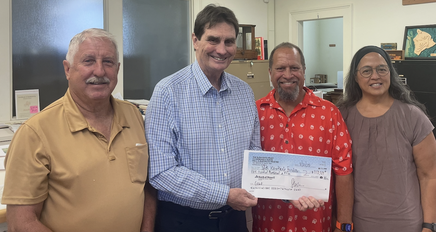Edith Kanakaʻole Foundation Grant Presentation – ʻĪmakakāloa Heiau Support