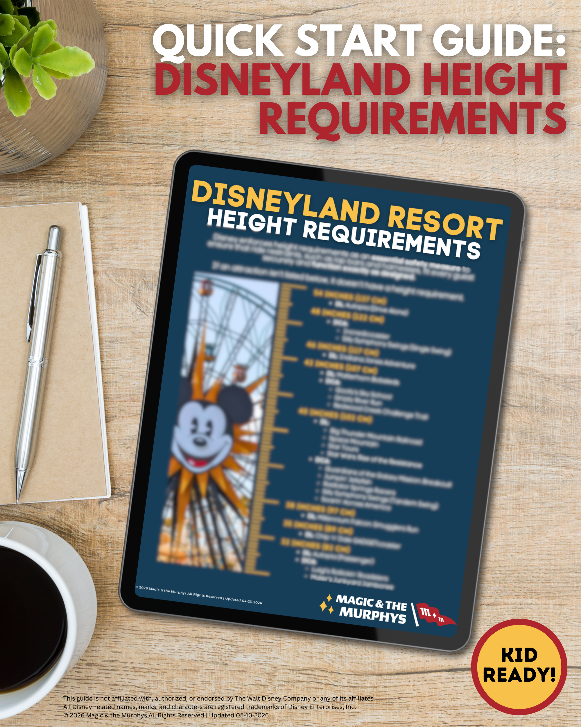 Disneyland Height Guide