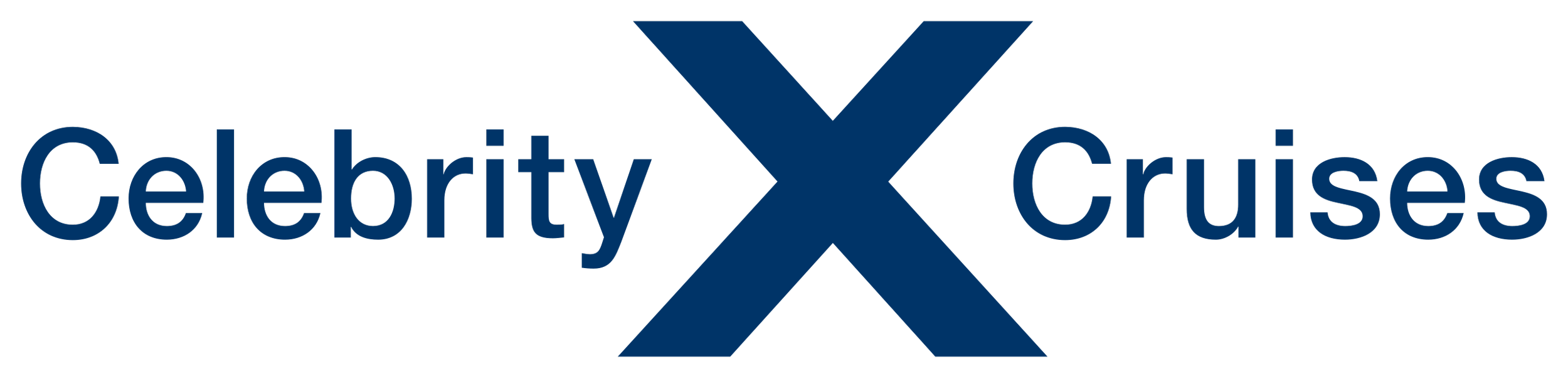 Logo for Celebrity Cruises featuring the company name with a stylized 'X' between 'Celebrity' and 'Cruises'.
