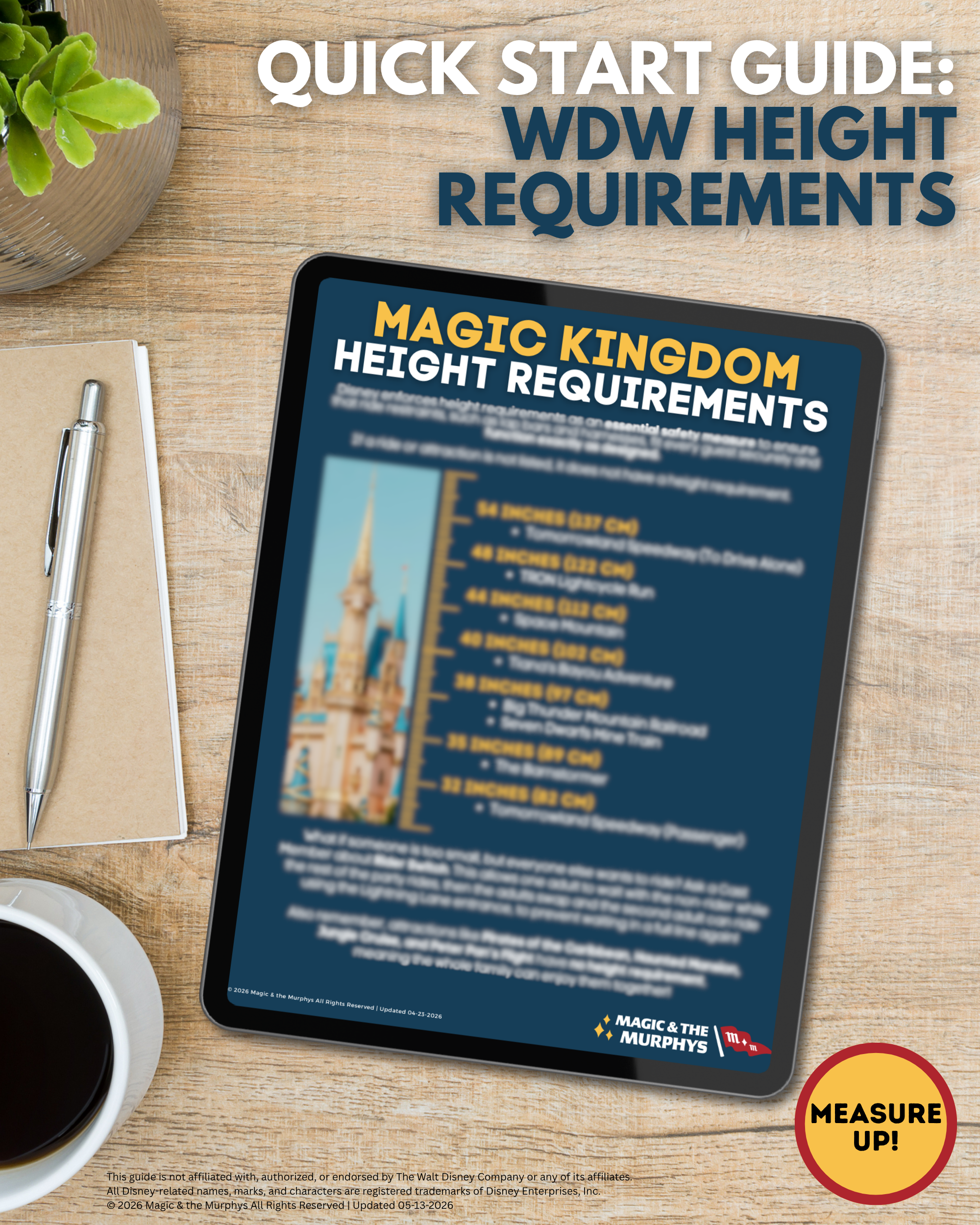 Walt Disney World Height Guide