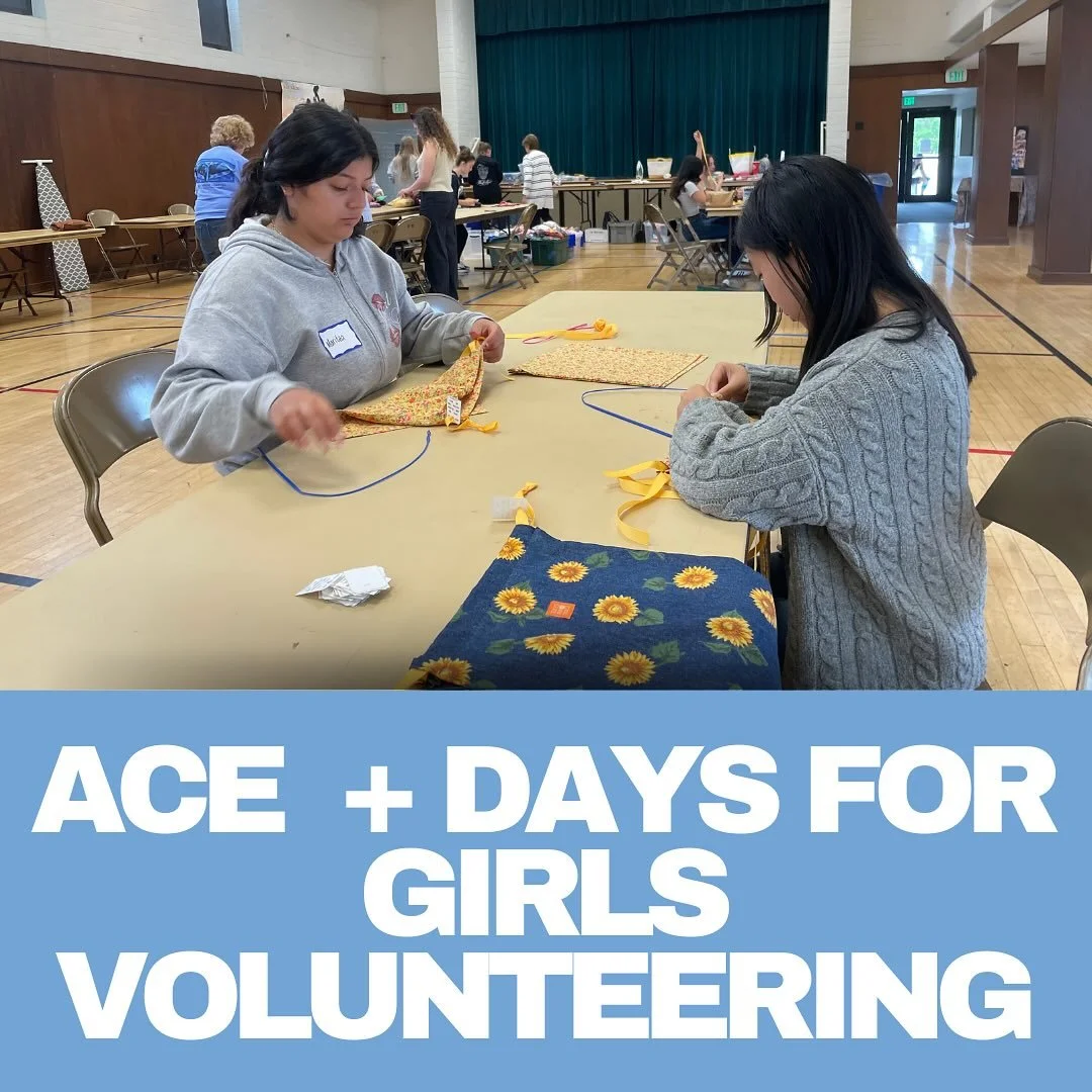 ‼️ACE x Days for Girls volunteering‼️
 Recap moment!

On Saturday, May 10th our members worked together to create and build sustainable period kits. This hands-on service event promoted menstrual health equity and global impact! 🤩

We enjoy watching