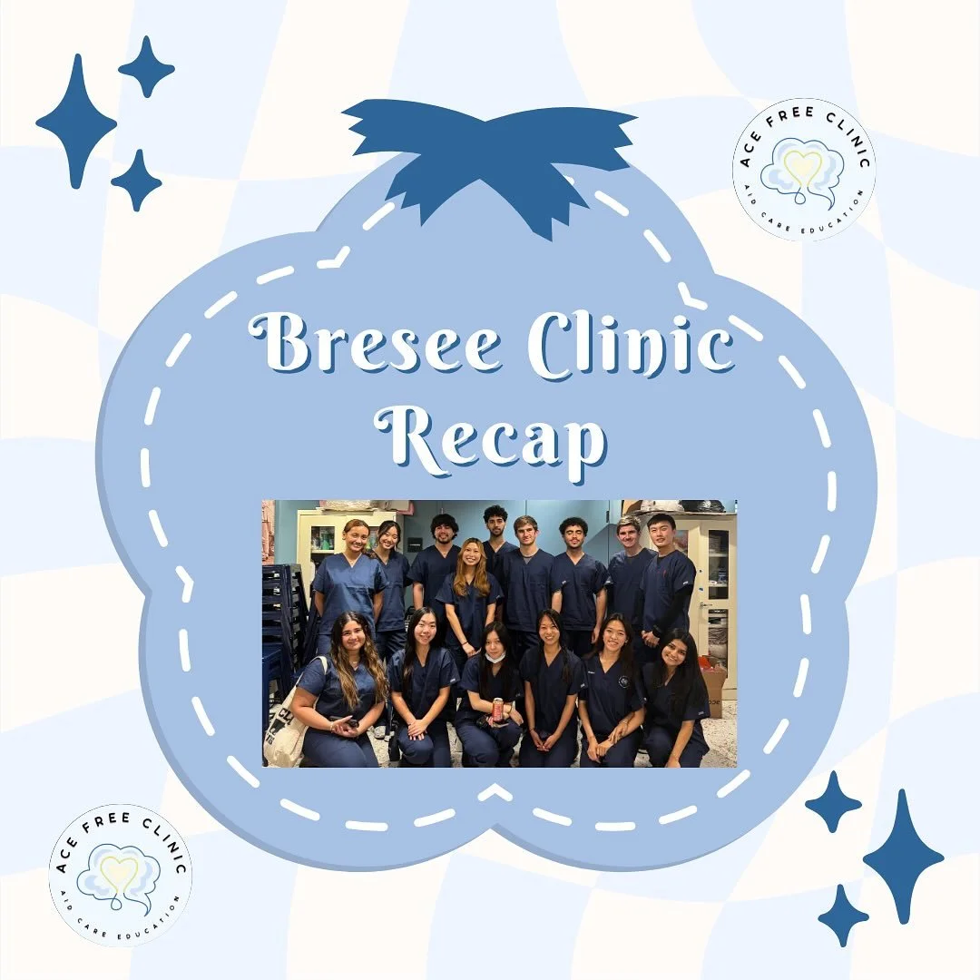 Bresee Clinic Recap!! 💙🩺 Our ACE volunteers had a great time doing free basic health screenings at the Bresee cultural fair 💛 We can&rsquo;t wait for more clinics like this one 🤗