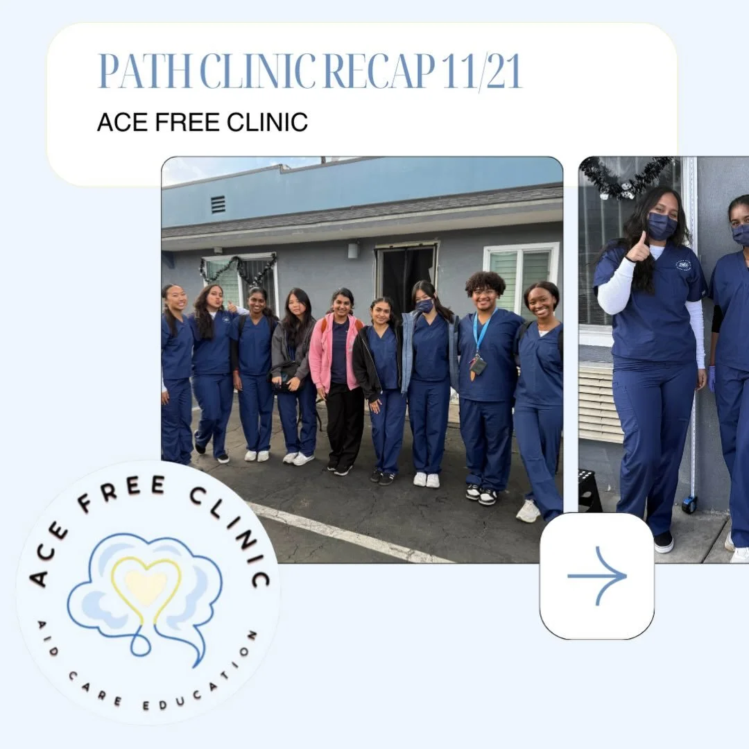 PATH clinic twice in a row 🤩🤩 We love our ACE volunteers that helped make this clinic another success! Keep working hard, we appreciate everything you do 💙💛🩺