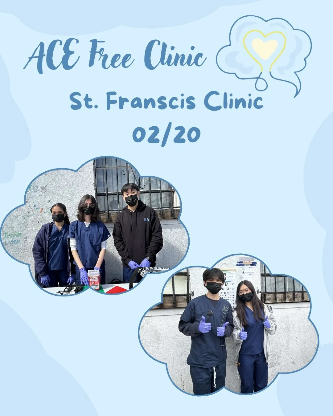 St. Franscis Clinic Recap 💙💙 Thank you to all our wonderful ACE volunteers 🩺 If you want to be just like these ACE superstars make sure to get those applications in 🤩🤩 Let&rsquo;s continue to have a successful year ACE fam 💛💛