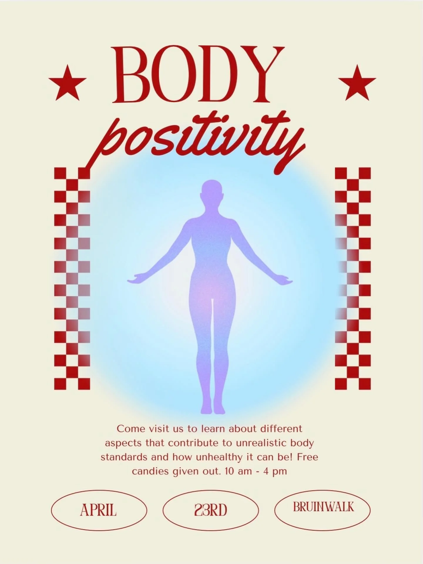 Our first Bruinwalk event is TOMORROW from 10 AM - 4 PM by our Women&rsquo;s Health Committee! Stop by to learn more about body positivity and also enjoy some yummy candies 🍬 See you all there 🫶🏻