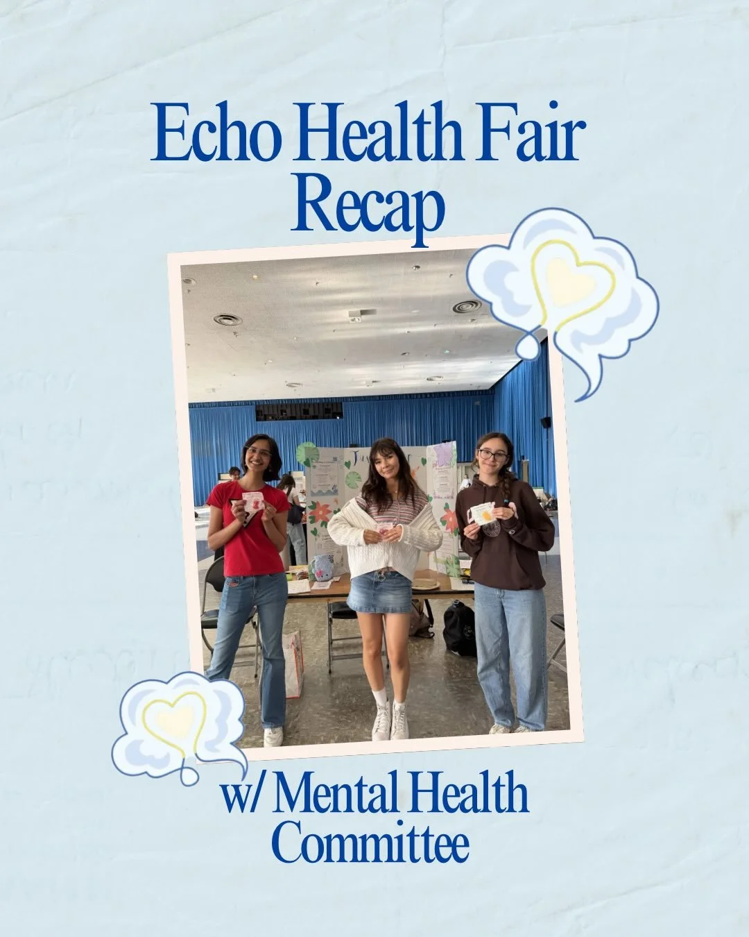 Thank you to everyone who supported our Mental Health Committee at the ECHO Health Fair! We hope to see more of you guys at future events 💙💛🩺