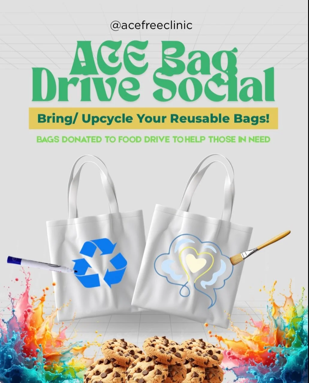 ACE BAG DRIVE 🤩🤩 Donate to our Nutrition Committee today and earn community service credits as long as you follow these guidelines! Reach out with any questions! 🛍️