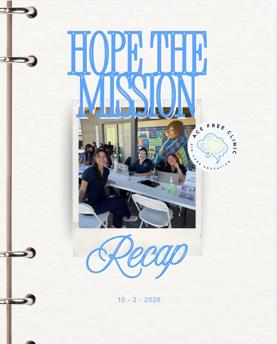 Our ACE Free Clinic volunteers spent the day at Hope the Mission providing health screenings, sharing smiles, and connecting with our community! Every small act of care makes a difference.