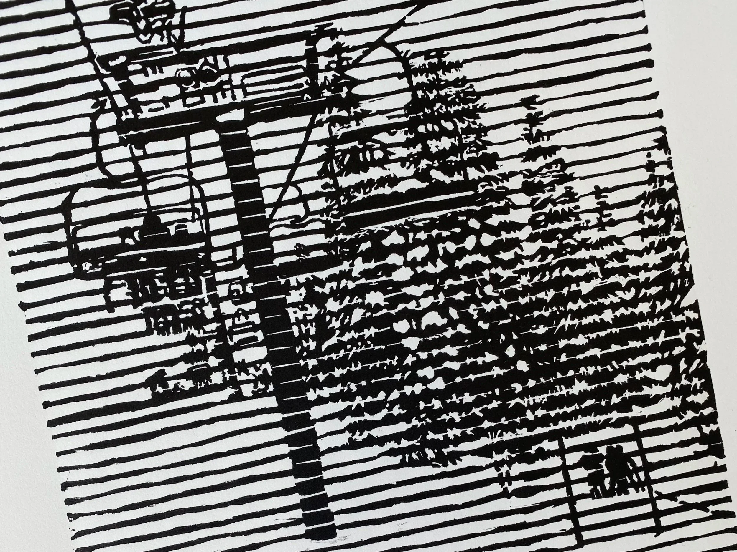Greenway Chair Linocut