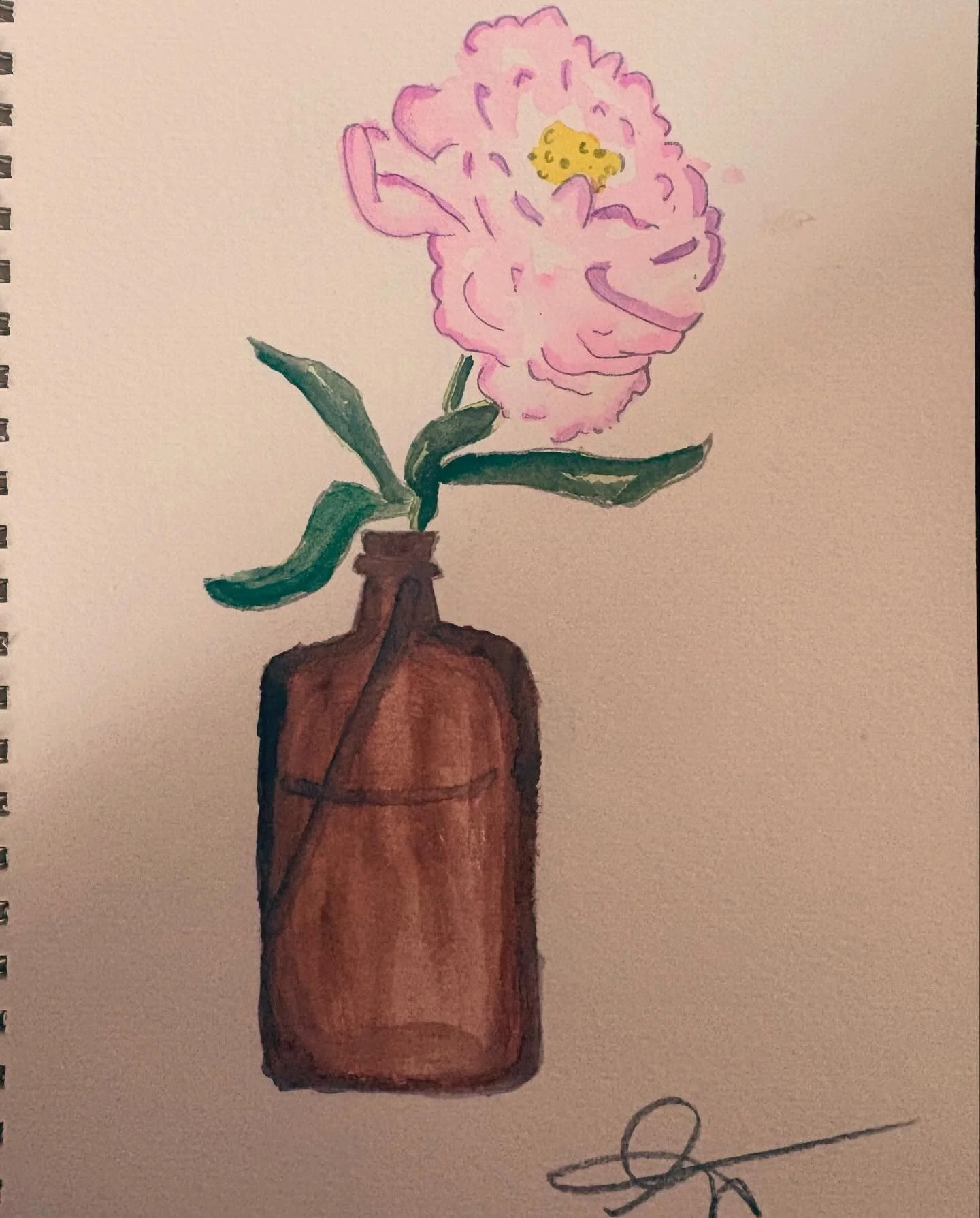 i could be a florist&hellip; but i&rsquo;d rather be a painter 🖼️ #watercolor #watercolorpainting #painting #watercolorart #artwork