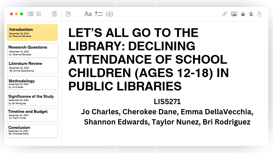 Research Methods - Final Project - Group Presentation