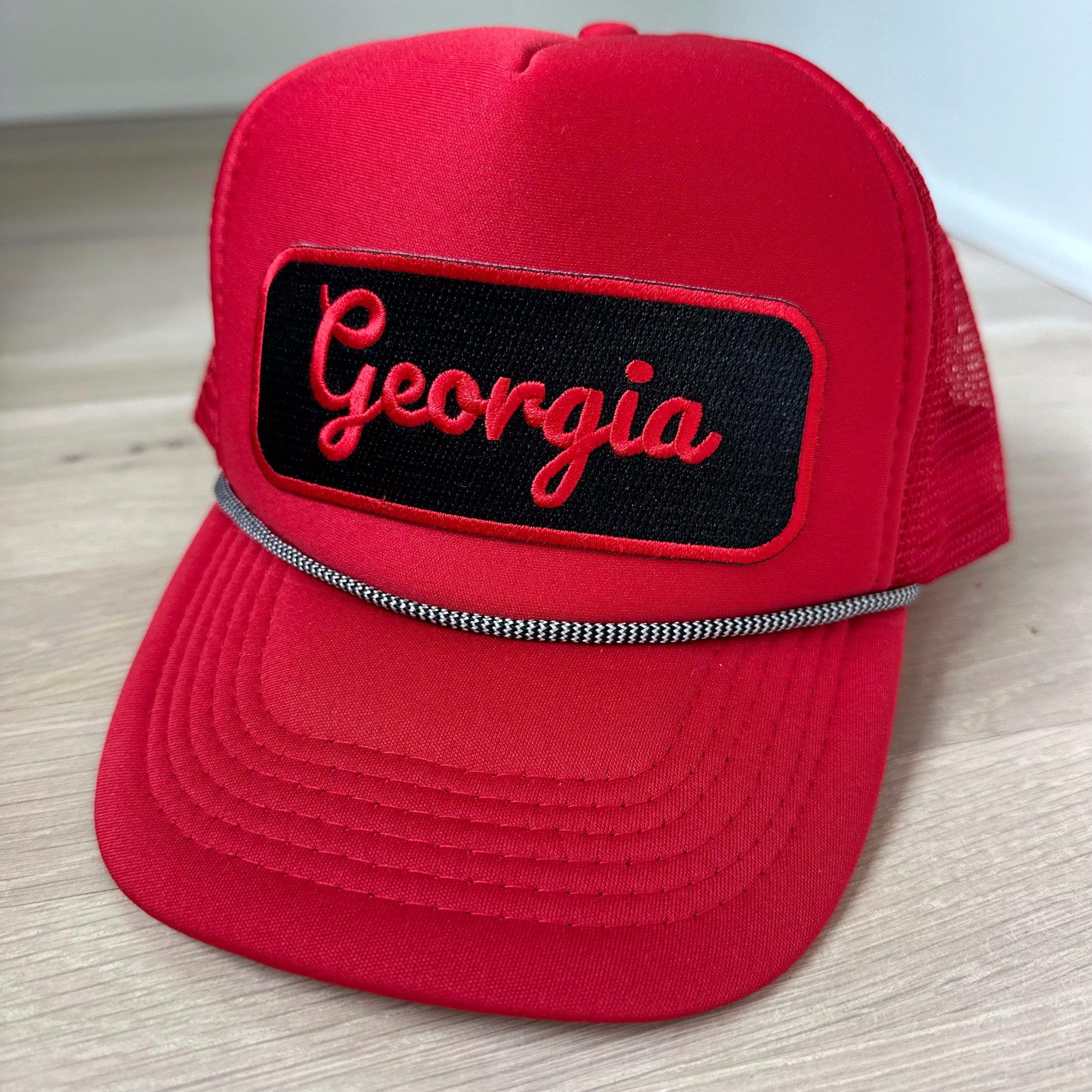 Varsity Trucker - Georgia (Black)